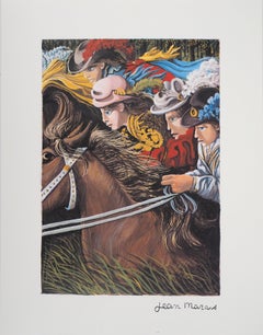 Jean MARAIS : The gallop at full speed, signed Offset print