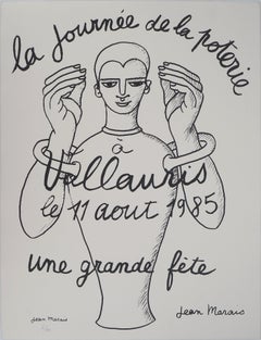 Vallauris, Journée de la poterie, lithographie signée