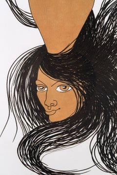 Jean Marais, Femme au Vase 'Hommage à la poterie', 1960's