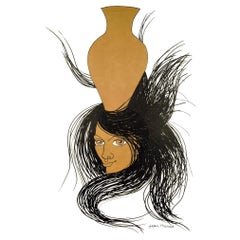 Jean Marais, Femme au Vase 'Hommage à la poterie', 1960's