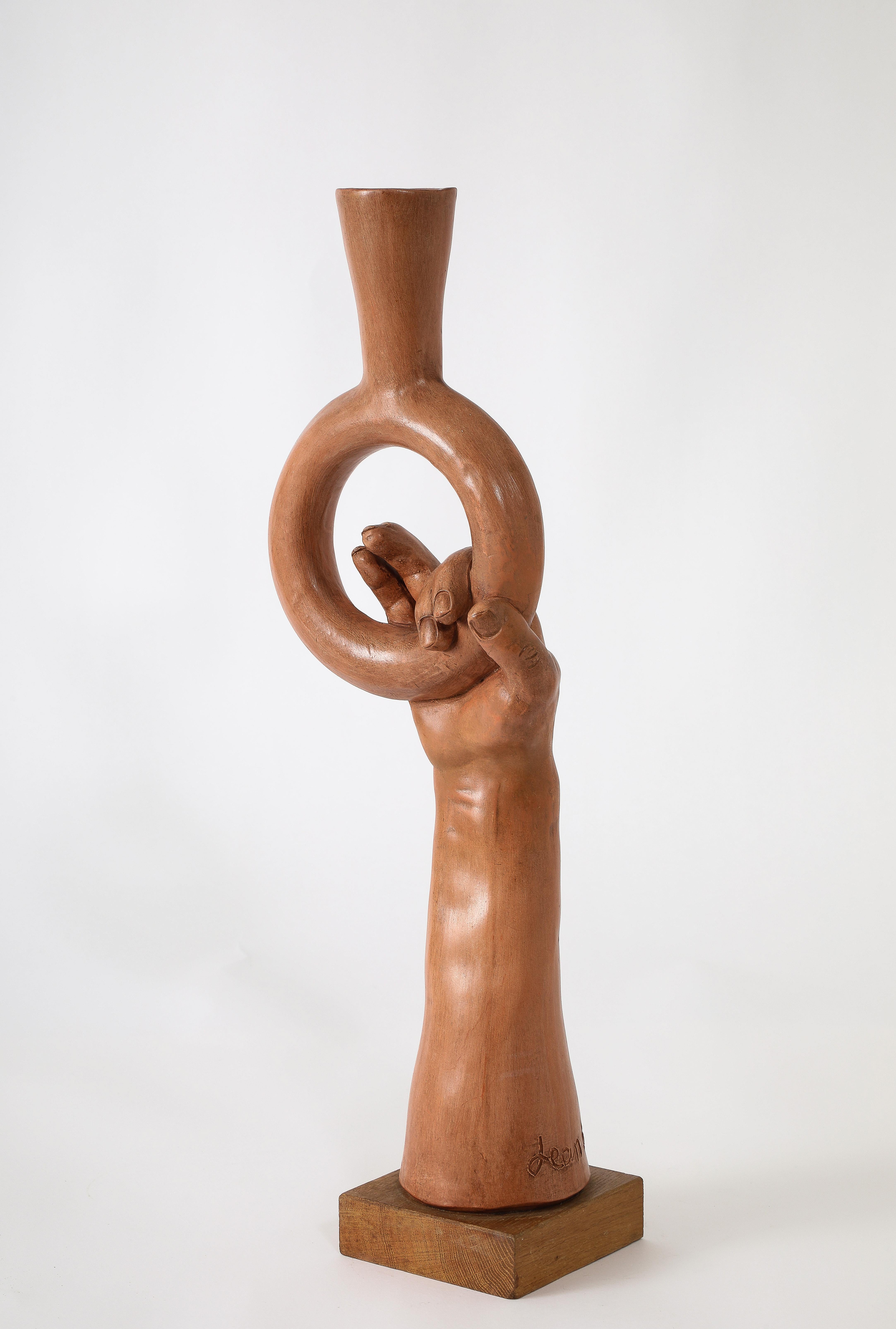 Jean Marais Hand Lamp, France 1950's For Sale 3