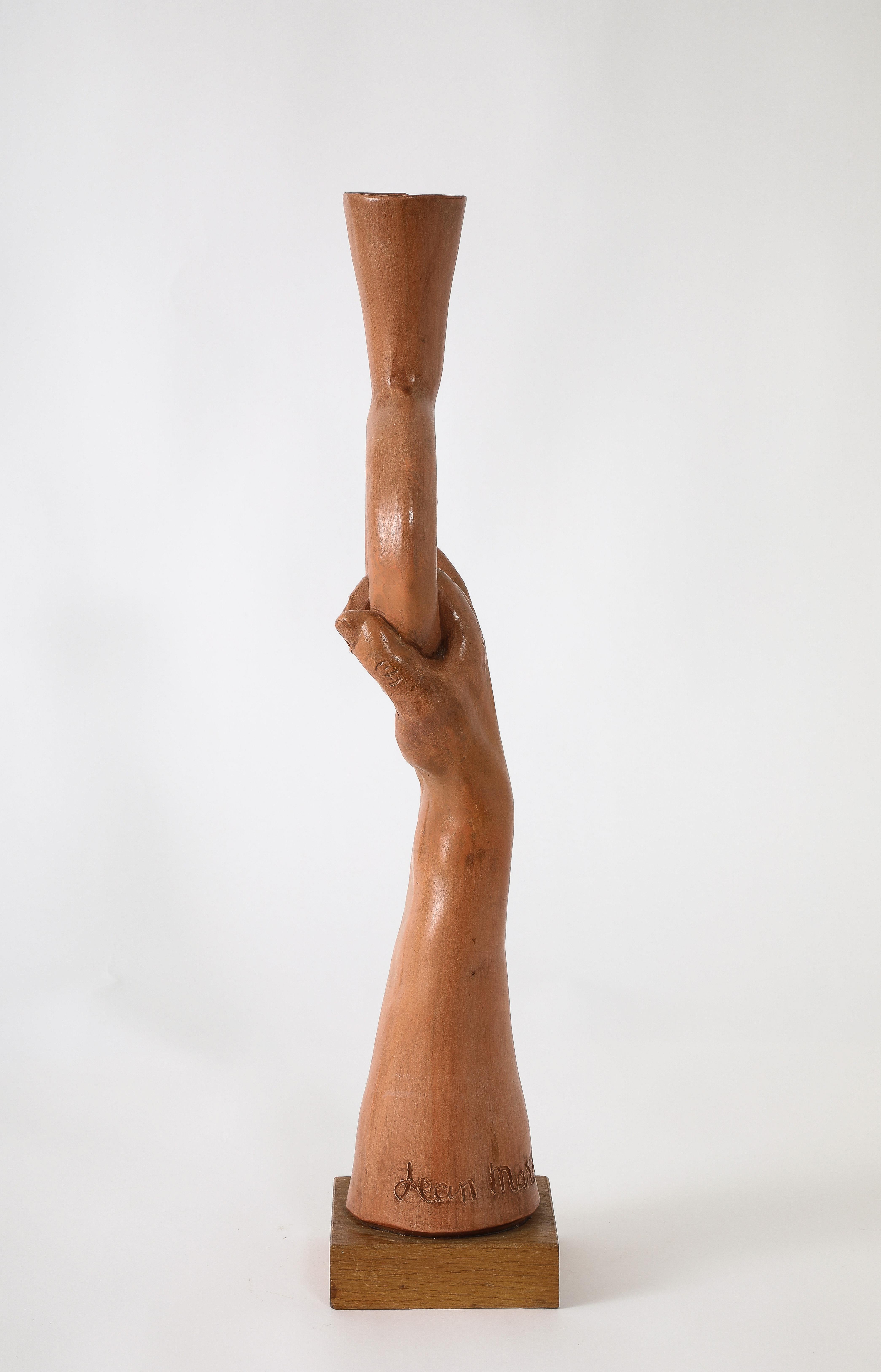 Jean Marais Hand Lamp, France 1950's For Sale 4