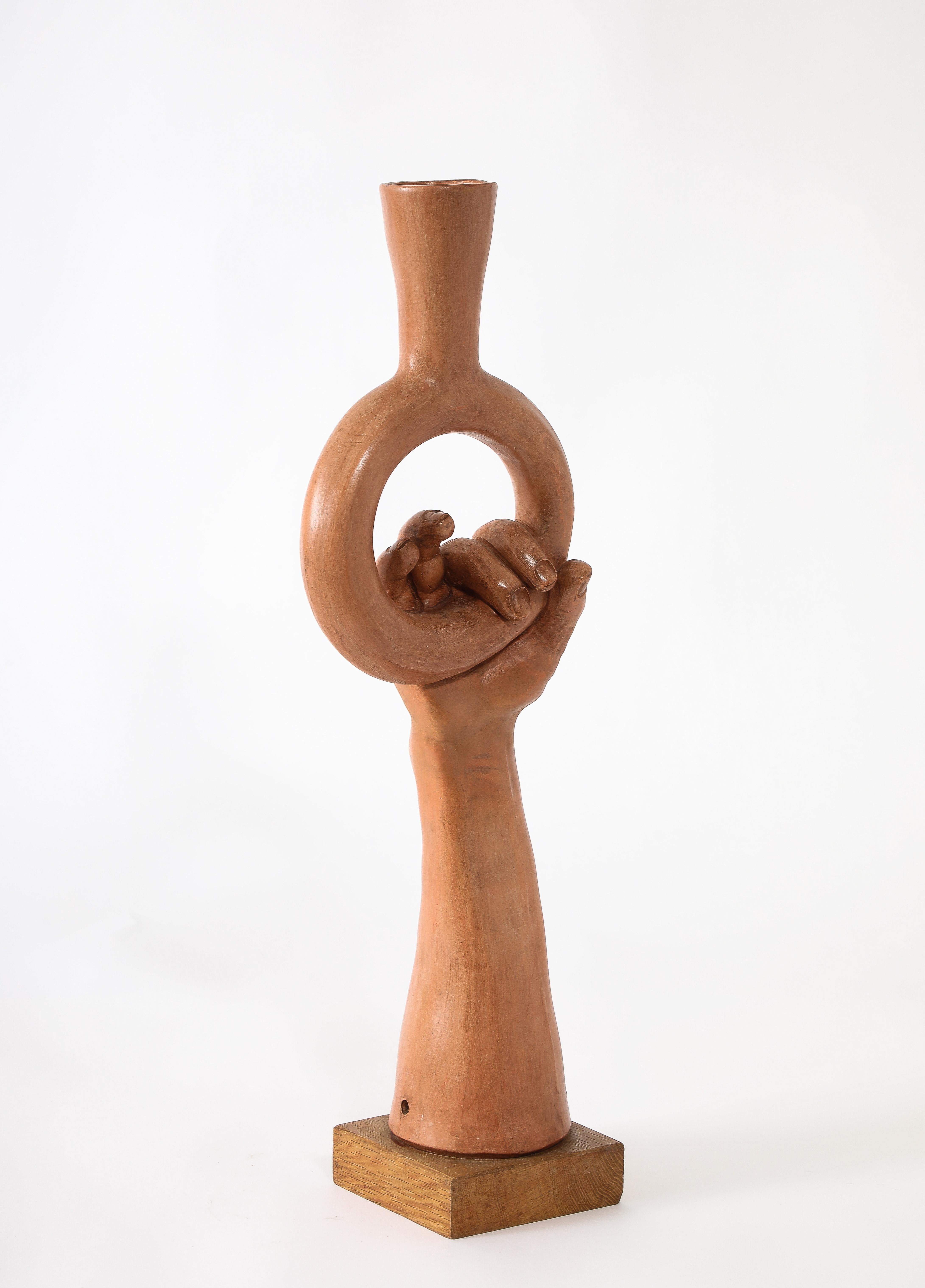 Jean Marais Hand Lamp, France 1950's For Sale 6