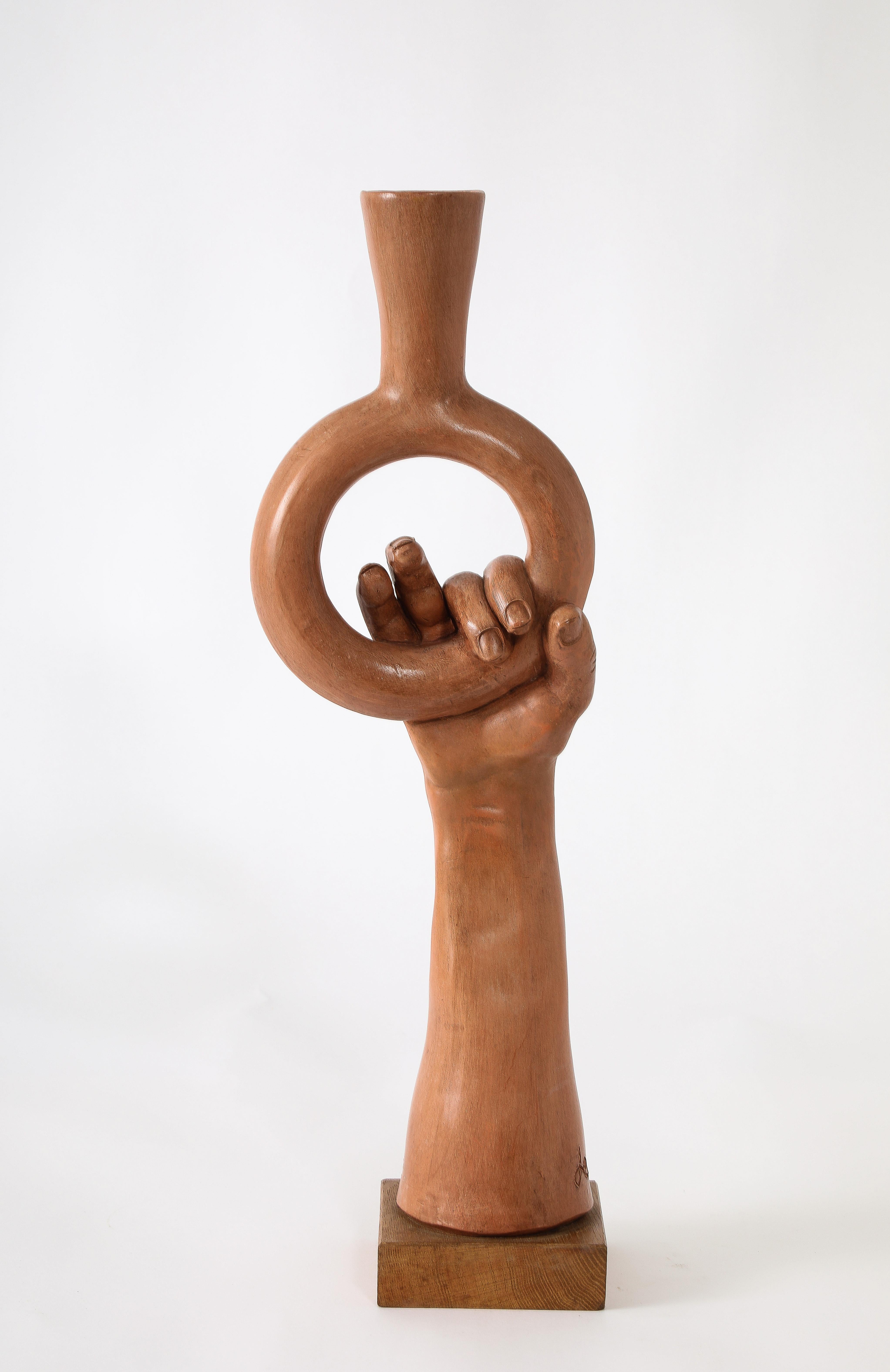 Jean Marais Hand Lamp, France 1950's In Good Condition For Sale In New York, NY
