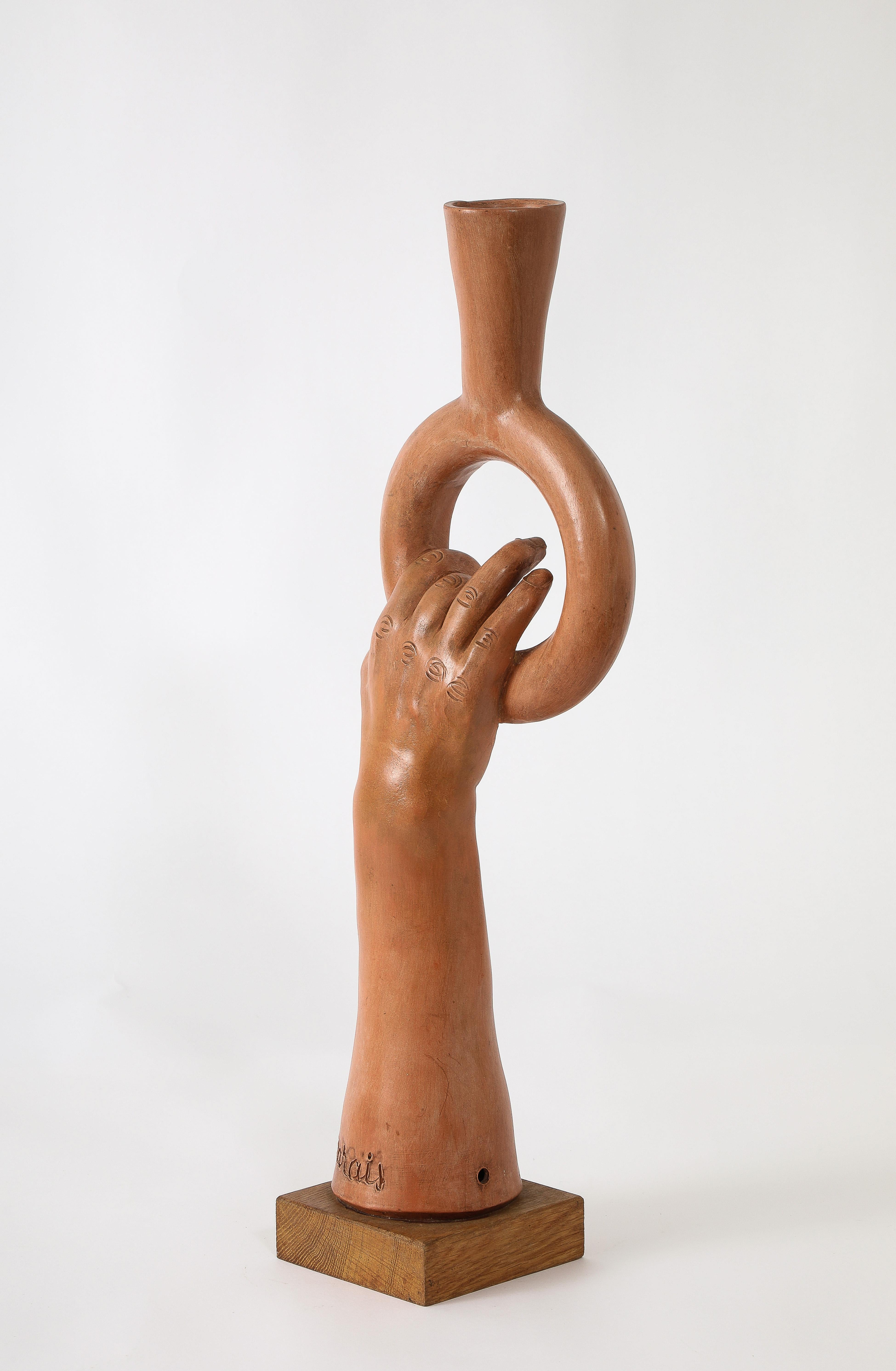 Jean Marais Hand Lamp, France 1950's For Sale 2