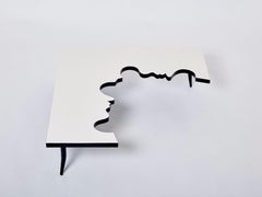 Jean Marais Iron Wood Coffee Table Hommage a Jean Cocteau, 1972