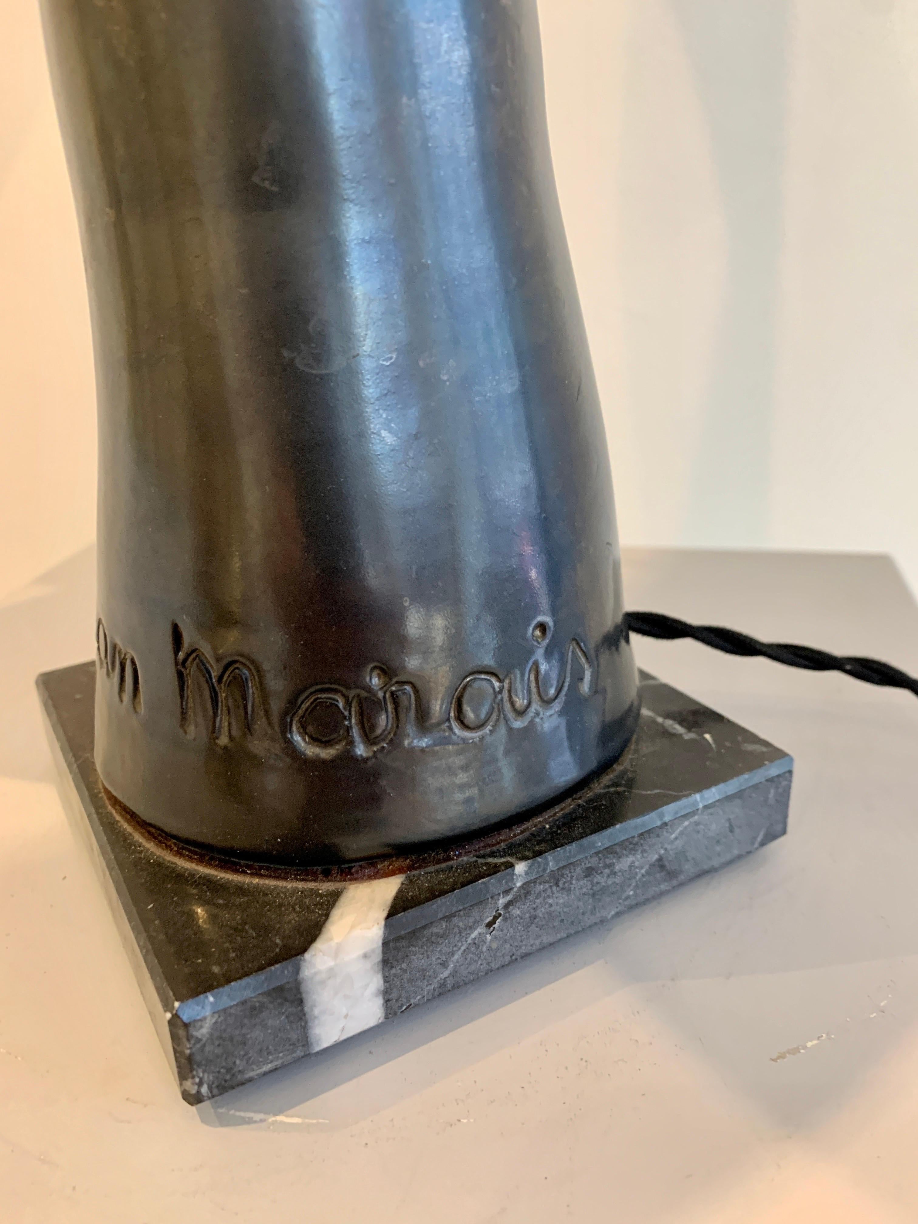 Jean Marais, Table Lamp Main 1960s, Vallauris 5