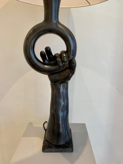 Jean Marais, Table Lamp Main 1960s, Vallauris