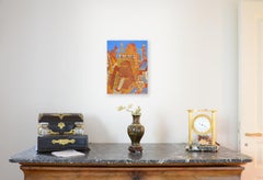 Fairy Tale German-Like Houses in Town Oil Painting