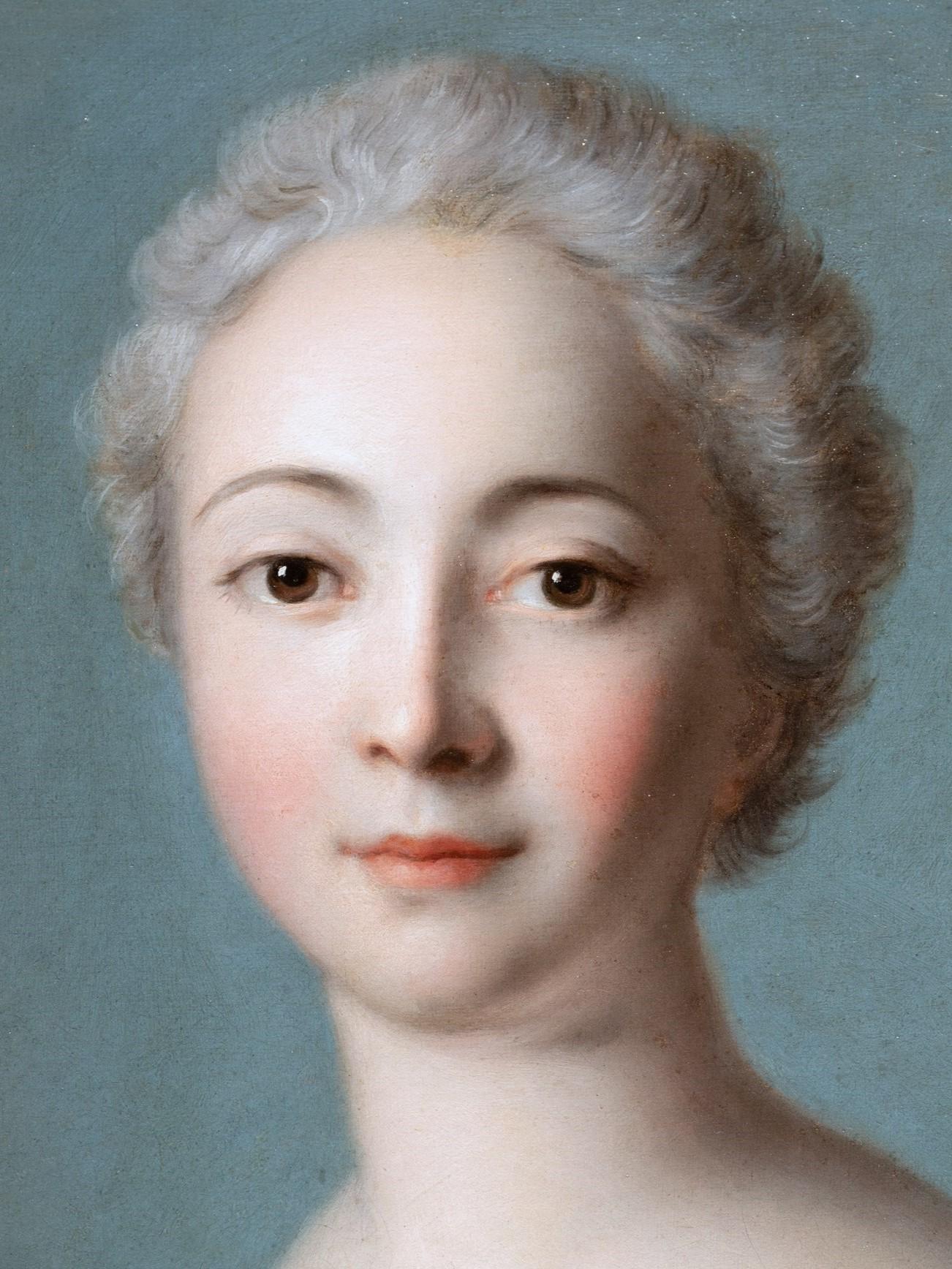 18th c. French Portrait of a Noble Lady by workshop of Jean-Marc Nattier 4