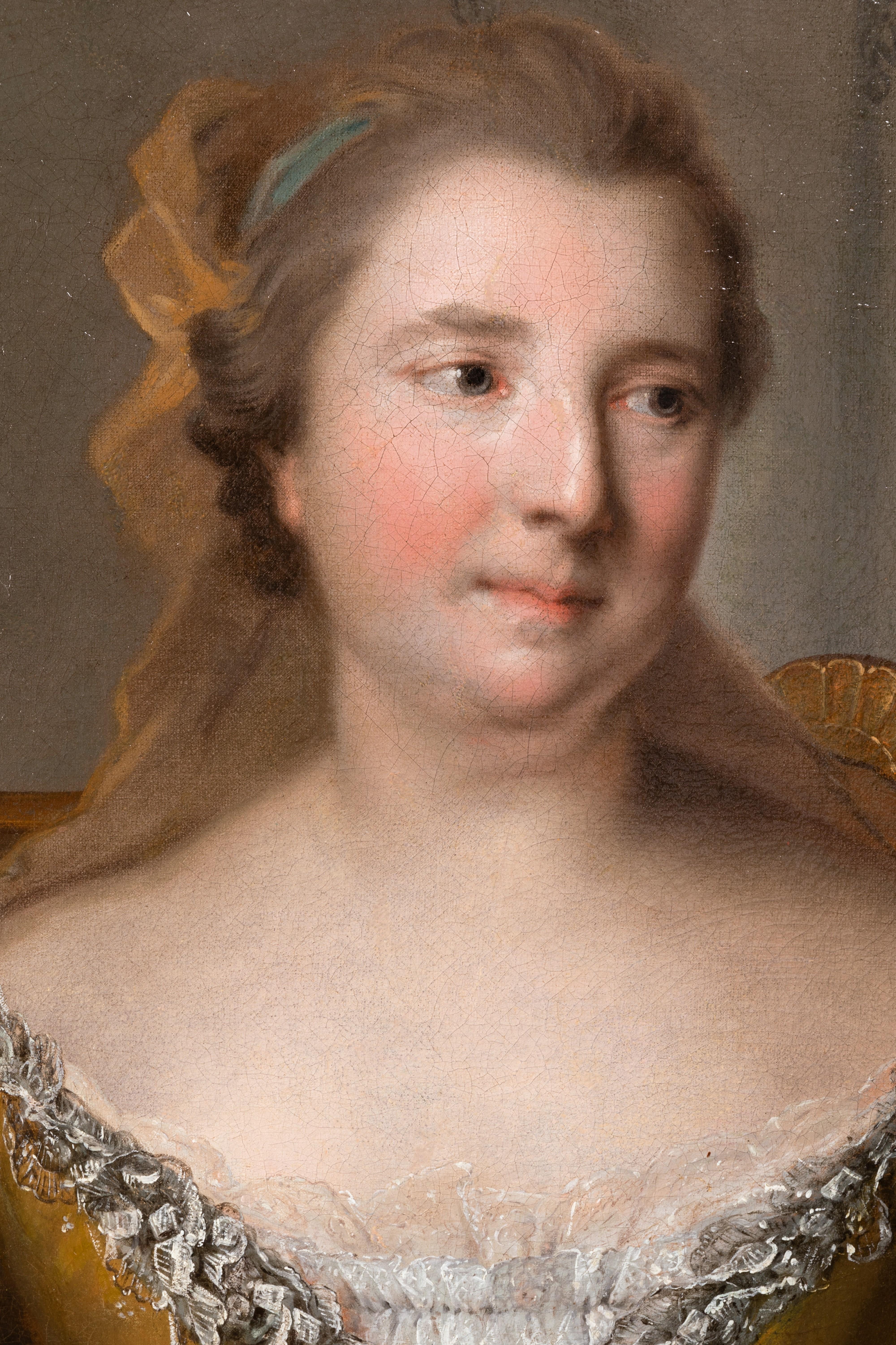 Jean-Marc Nattier (1685 - 1766) - Portrait of Charlotte de Hesse-Rheinfels For Sale 1