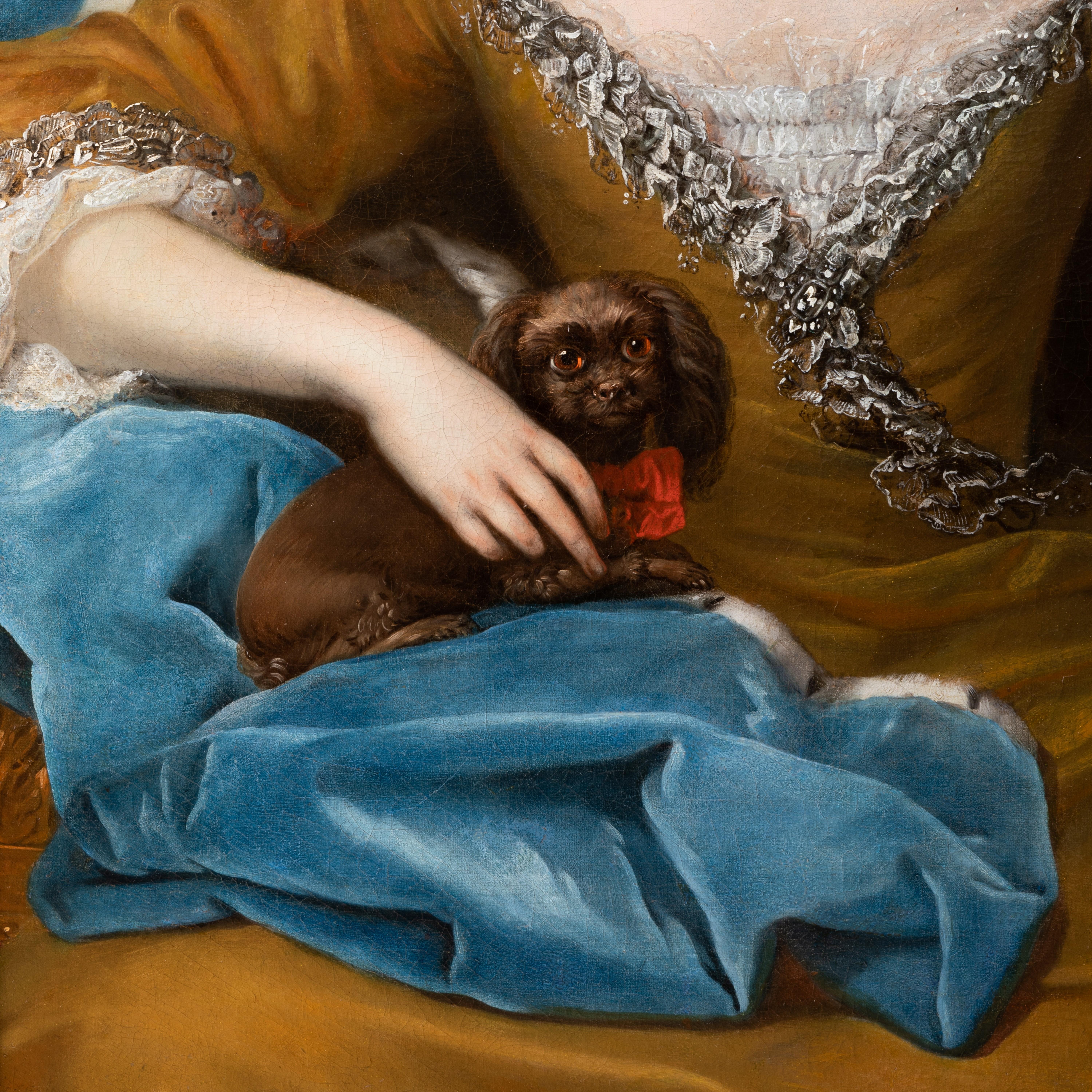 Jean-Marc Nattier (1685 - 1766) - Portrait of Charlotte de Hesse-Rheinfels For Sale 4