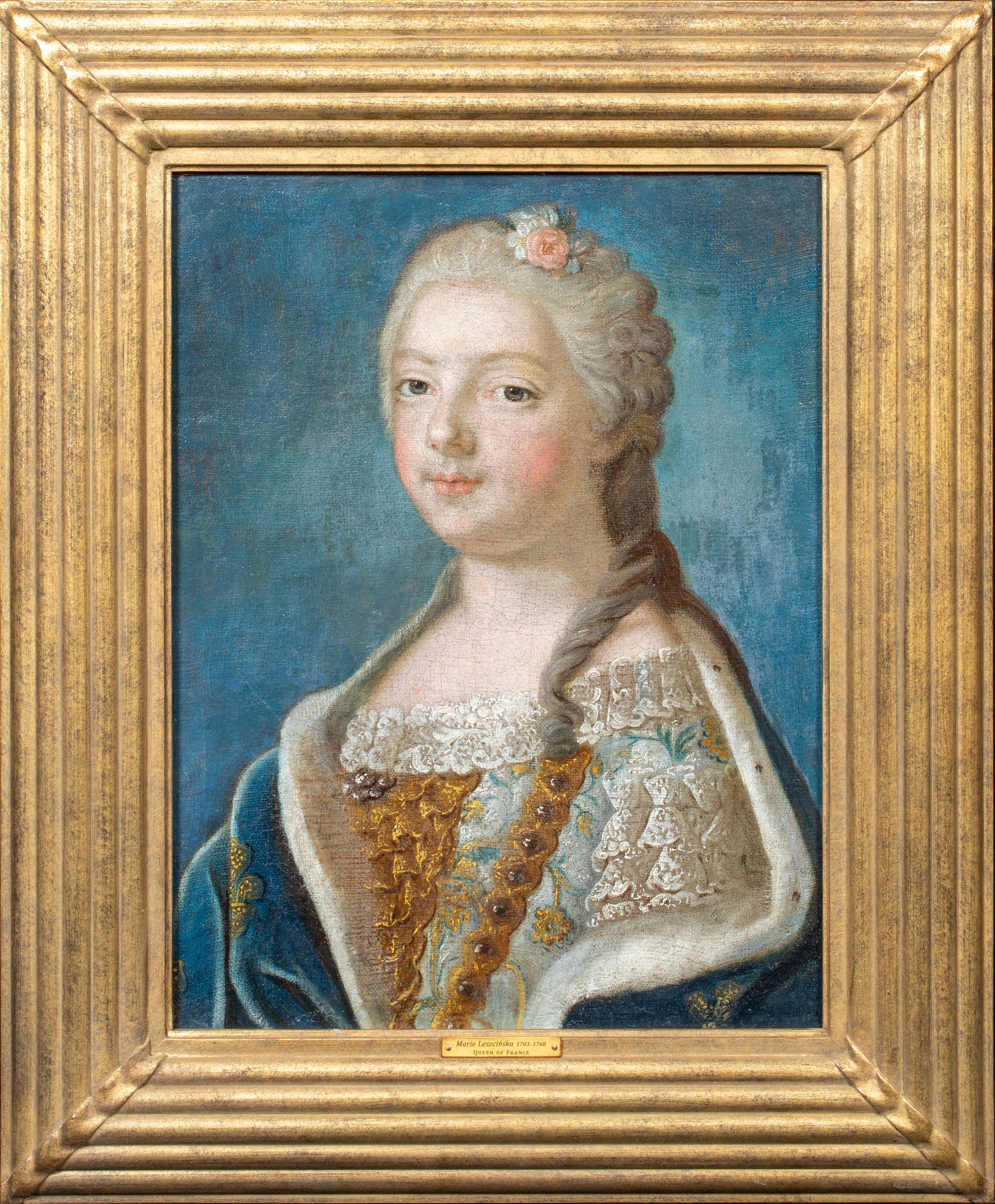 Jean-Marc Nattier Portrait Painting - Portrait Of Marie Leszczyńska, Queen Of France (1703-1768), 18th Century