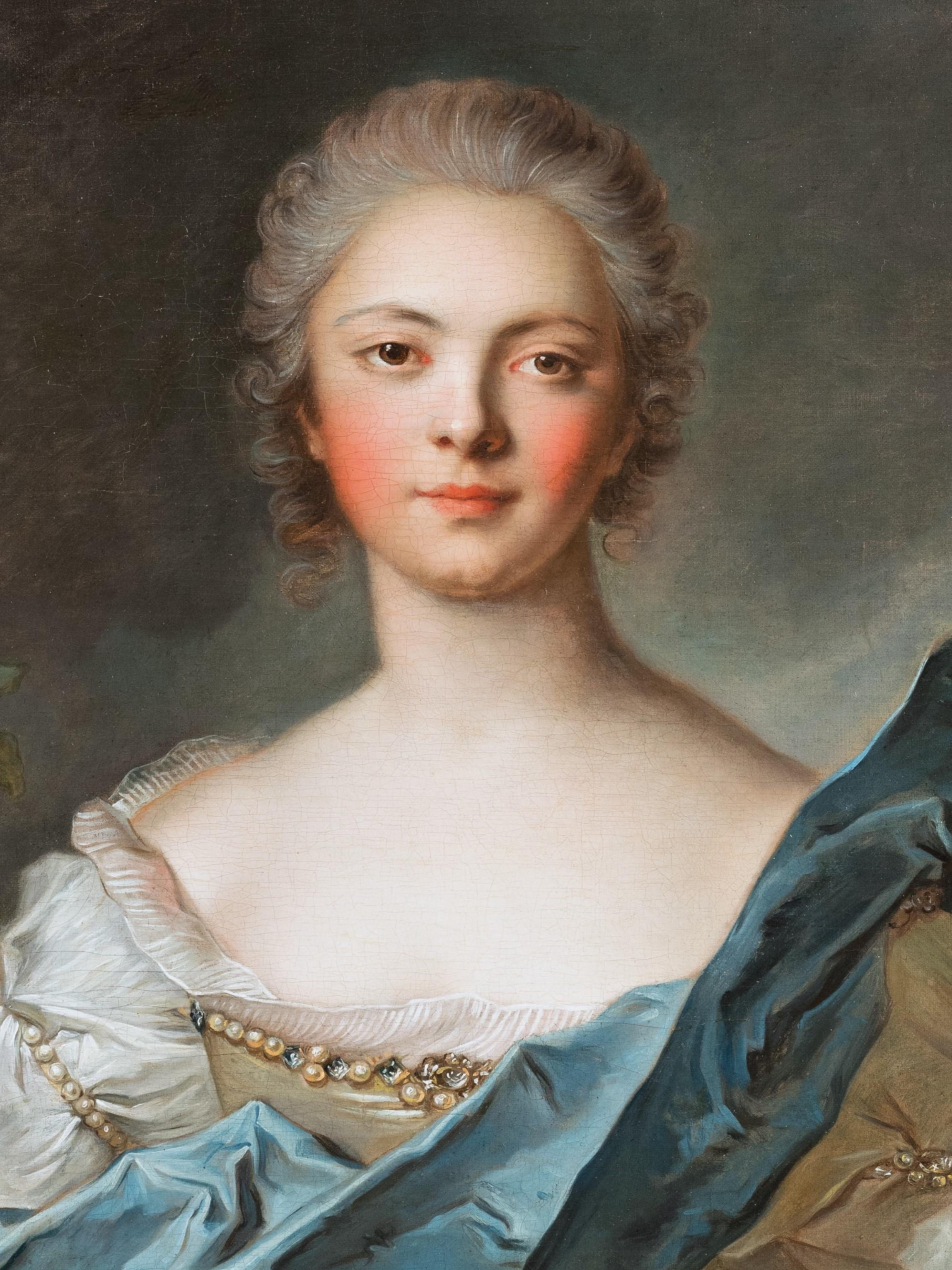 Princess of Soubise - Studio of Jean-Marc Nattier (1685 - 1766) mid-18th century 5