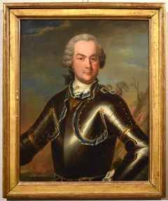 Portrait de gentleman Nattier Peinture à l'huile sur toile Grand maître français du 18ème siècle 