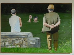 Art contemporain français par Jean-Marc Teillon - Selfie No.3, Fishing