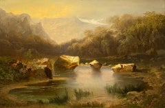 Jean-Marc Tepping - Pond in the mountains (19th)