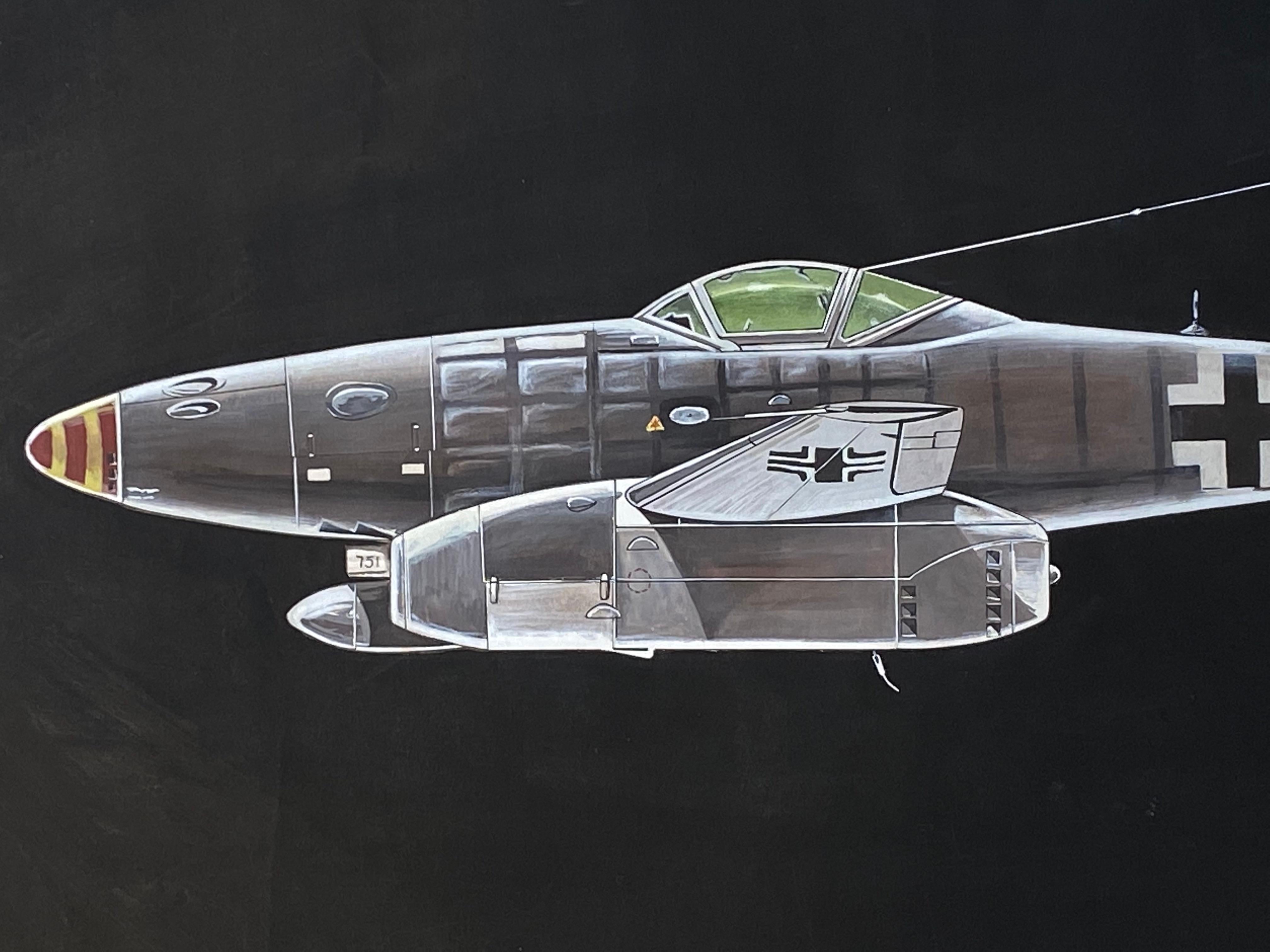 Paper Jean Marcel Cuny Messerschmitt Me 262 Aircraft For Sale