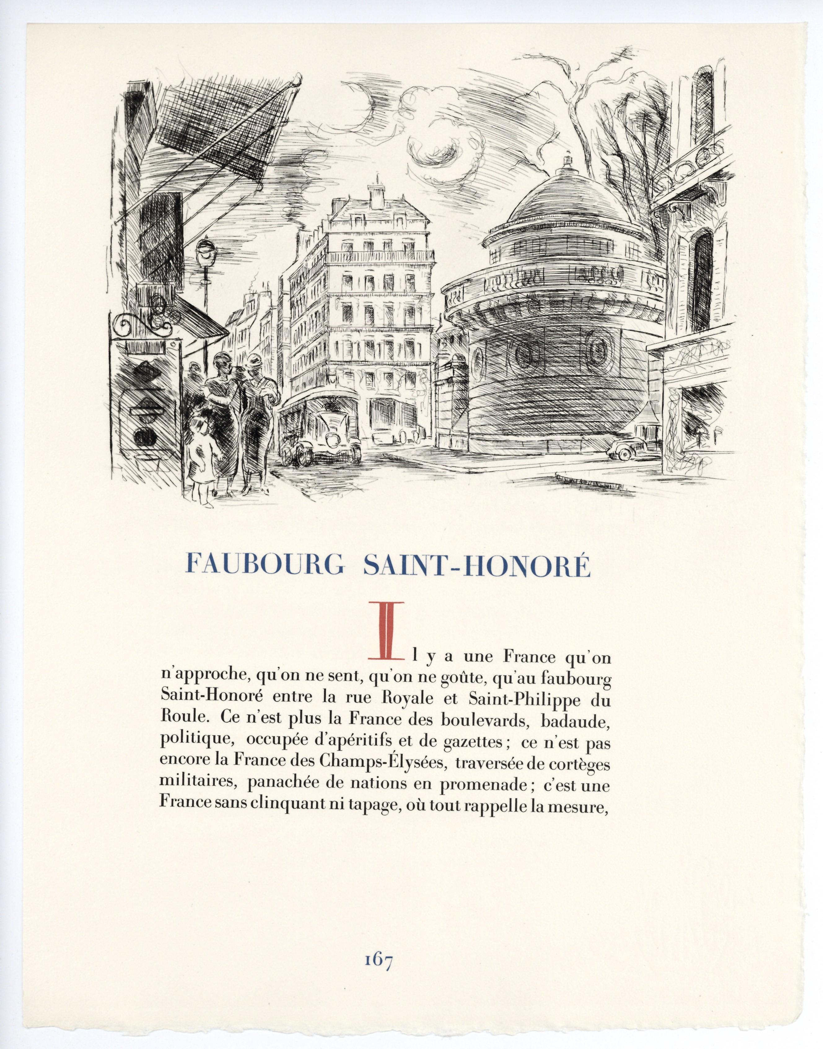 Support : gravure originale. Cette impression sur papier vélin Canson et Montgolfier a été tirée en 1937 à 500 exemplaires pour le portfolio 