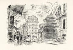 "Faubourg Saint-Honore" original etching