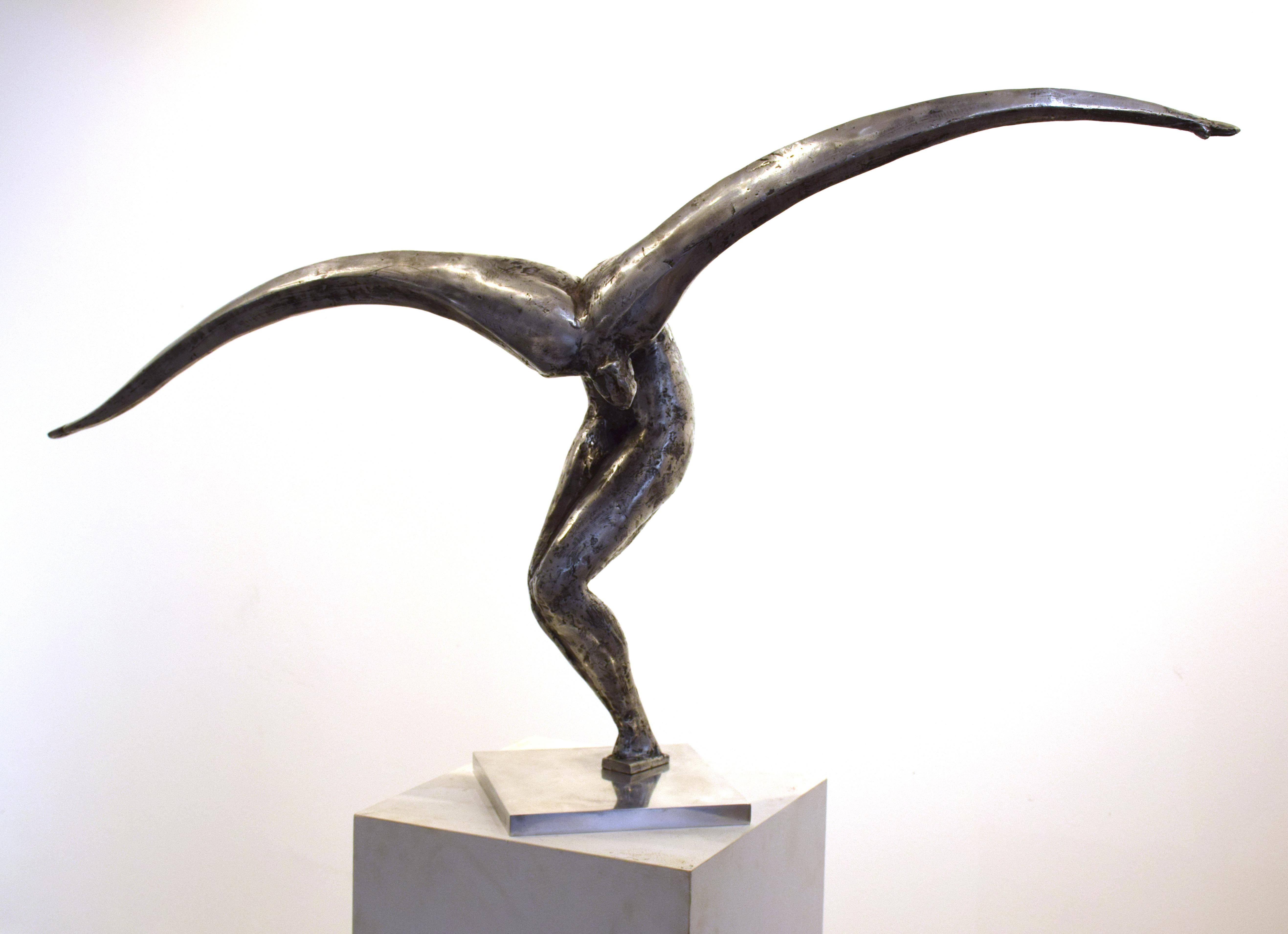 L'envol - Sculpture by Jean-Marie Fondacao