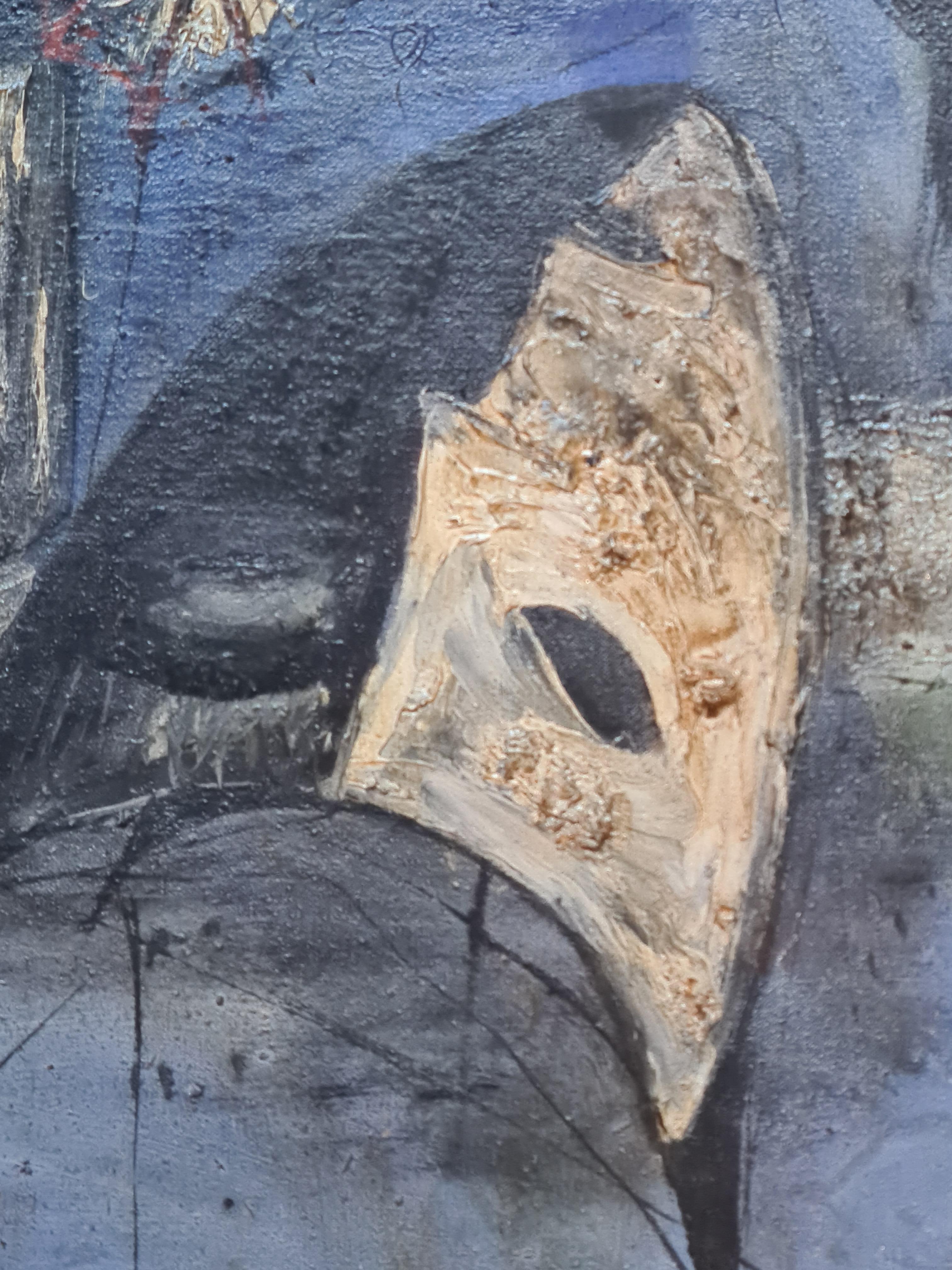 Stillleben im Stil des französischen Expressionismus, Öl auf Leinwand von Jean Marie Gouttin. Das Gemälde ist unten links signiert und wird in einem schönen geschnitzten und vergoldeten Holzrahmen präsentiert.

Eine faszinierende Komposition einer