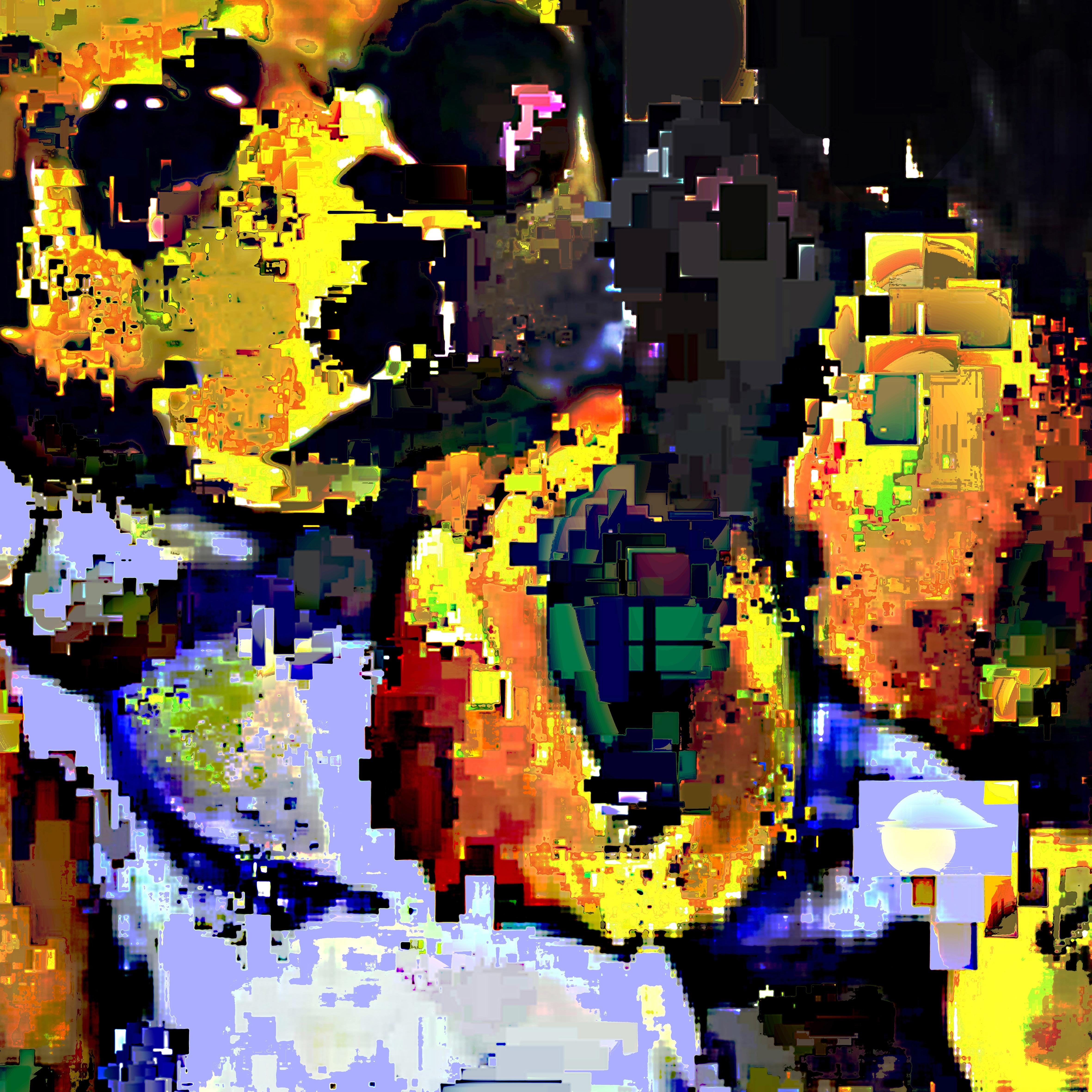 Die Kunstwerke von Jean-Marie Guyaux sind einzigartig, weil sie eine Mischung aus digitaler Erfassung und nicht-fotografischer Software darstellen. In der Serie 