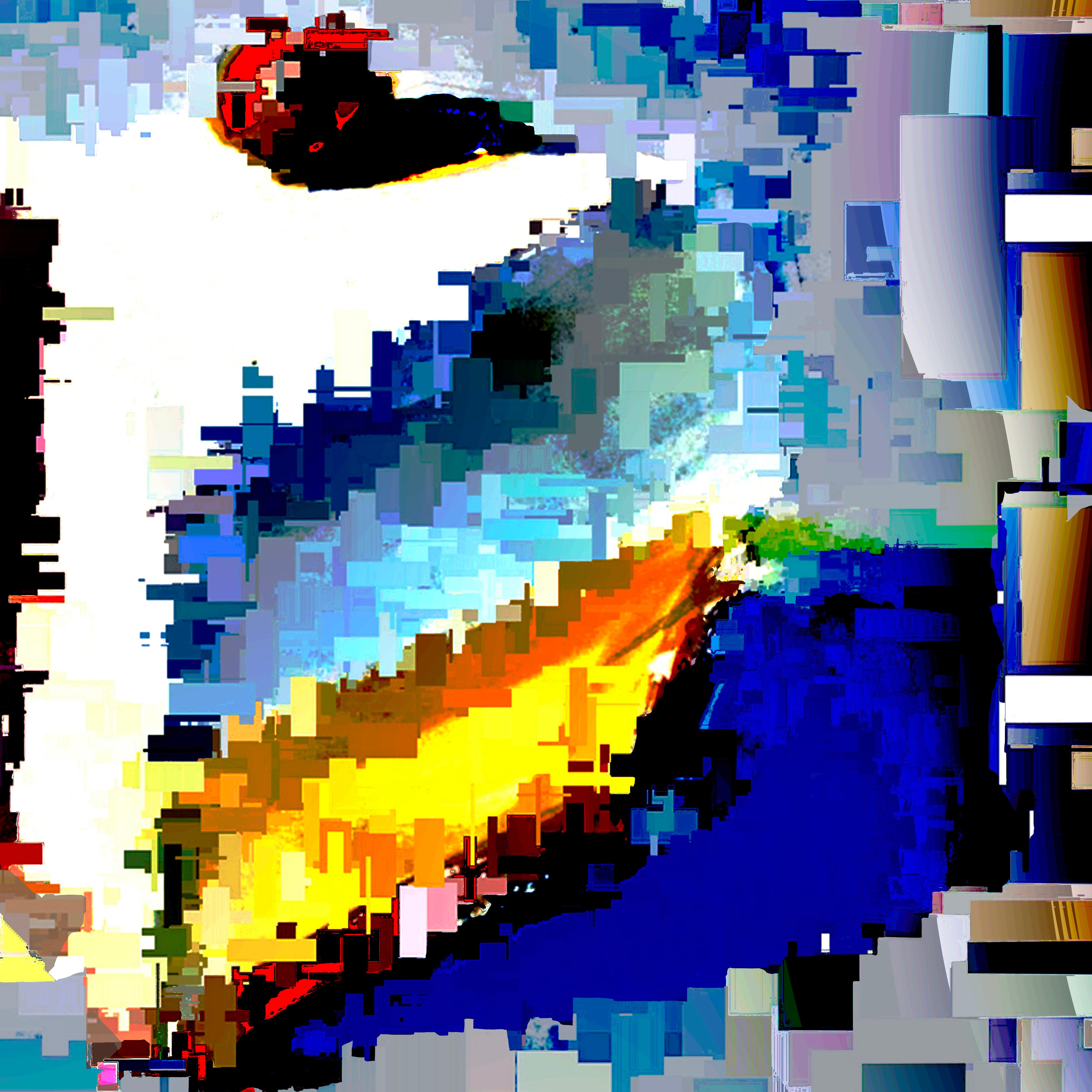 Die Kunstwerke von Jean-Marie Guyaux sind einzigartig, weil sie eine Mischung aus digitaler Erfassung und nicht-fotografischer Software darstellen. In der Serie 