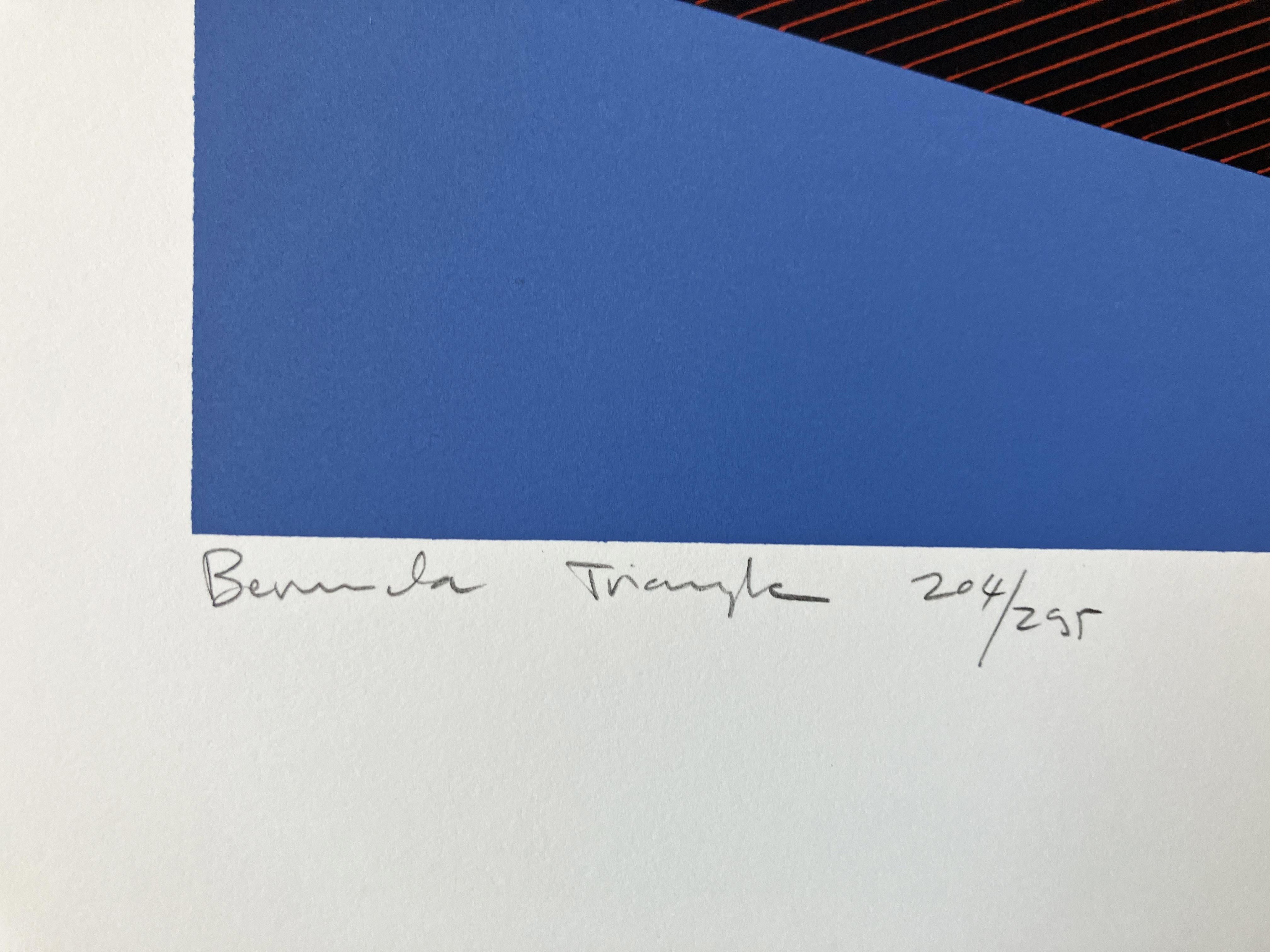 Triangolo delle Bermuda - Abstract Print Blu di Jean-Marie Haessle