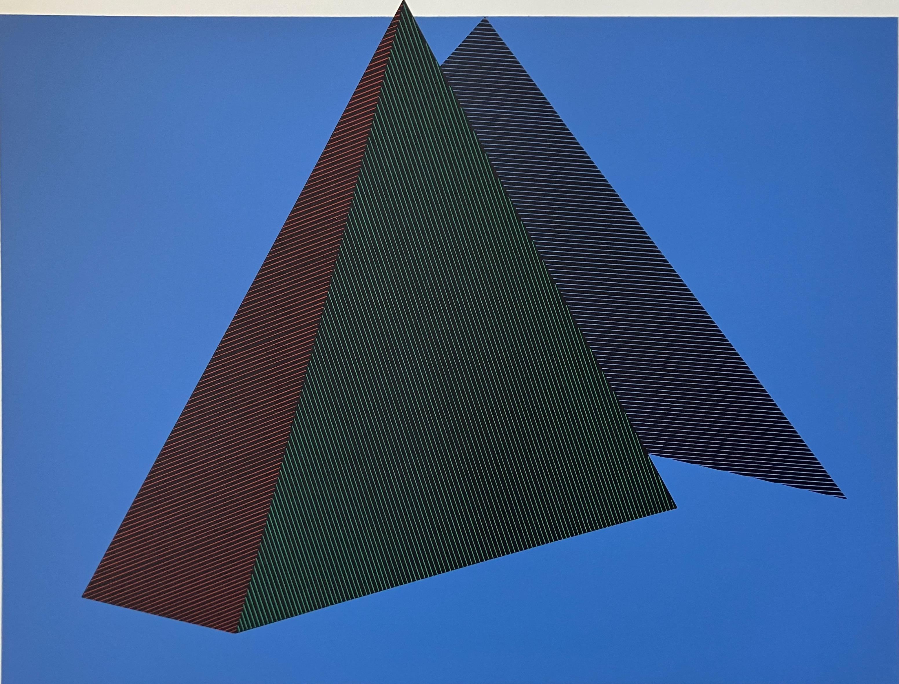 Jean-Marie Haessle Abstract Print - Bermuda Triangle