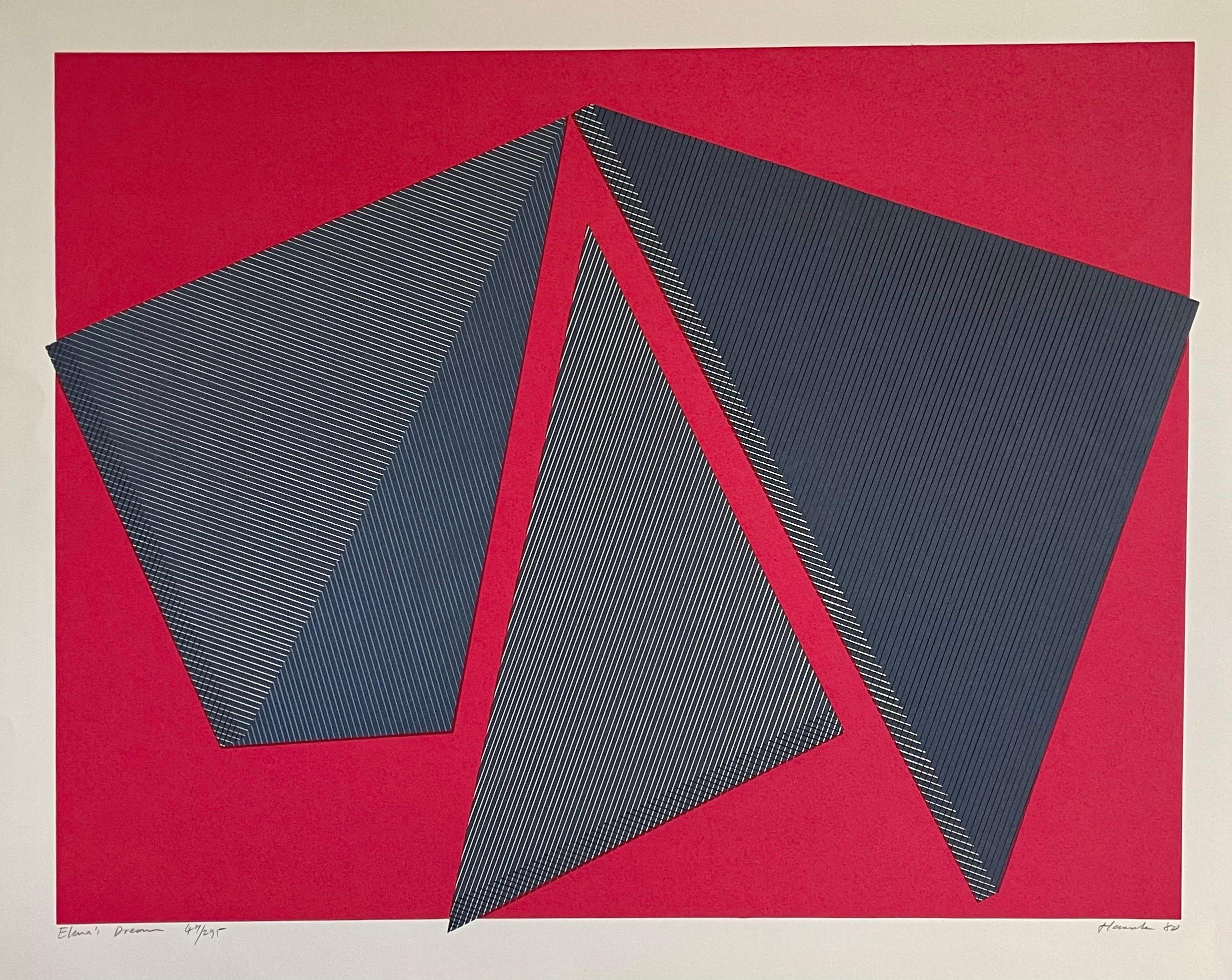 Jean-Marie Haessle Abstrait Géométrique Op Art Sérigraphie Lithographie en vente 3