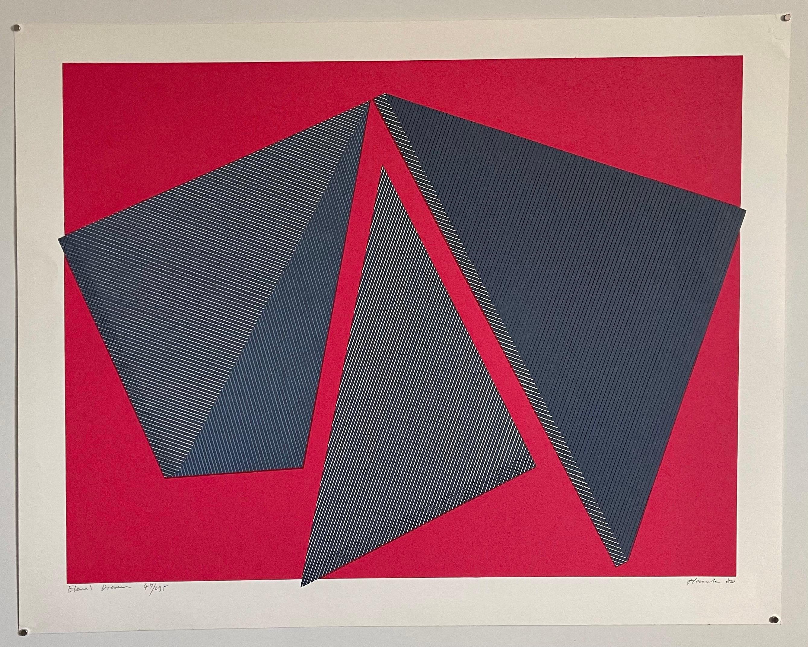 Jean-Marie Haessle Abstrait Géométrique Op Art Sérigraphie Lithographie en vente 4