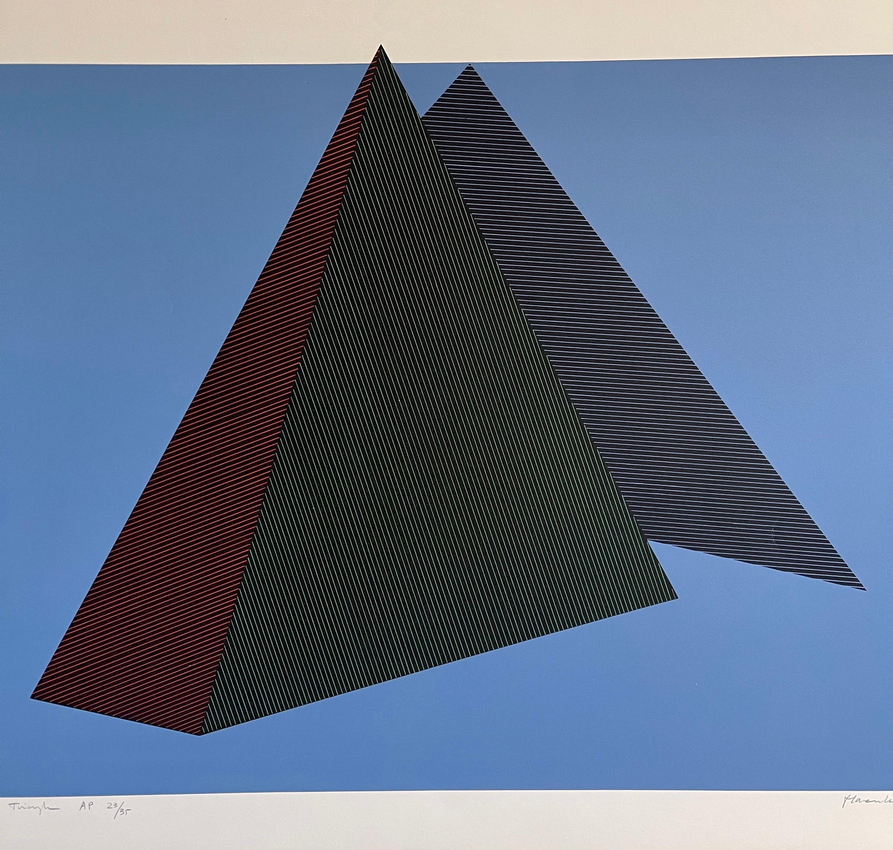 Jean-Marie Haessle Abstrait Géométrique Op Art Sérigraphie Lithographie