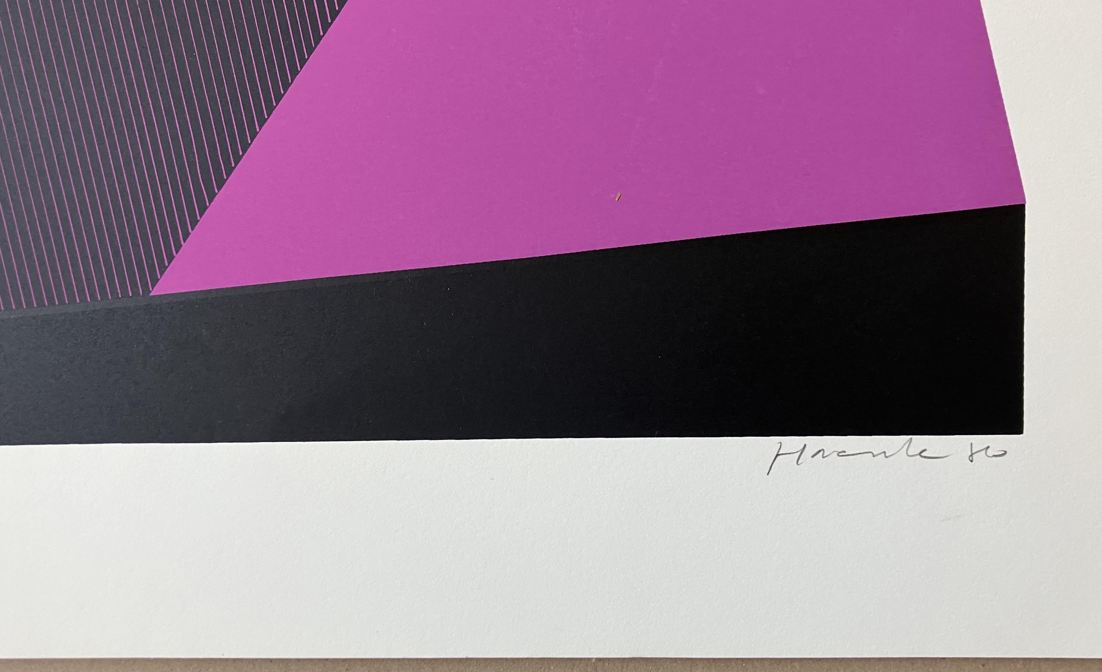 L.A. Rosa - Print Geométrico abstracto de Jean-Marie Haessle