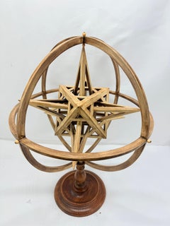 Jean-Marie Malzieu (b. 1948), Rotating Armillary Sphere Sculpture