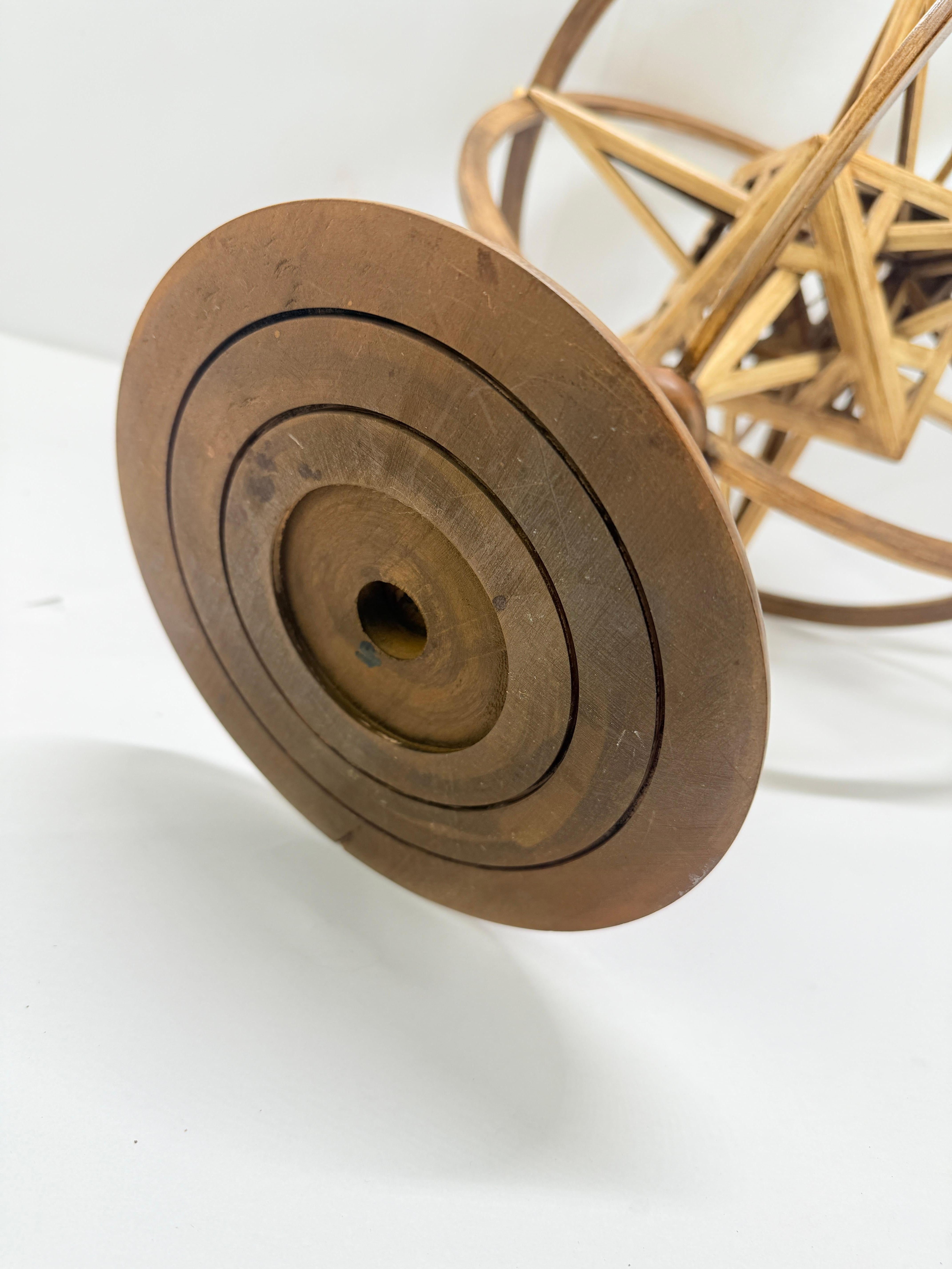 Jean-Marie Malzieu (n. 1948), Escultura Esfera armilar giratoria en venta 2