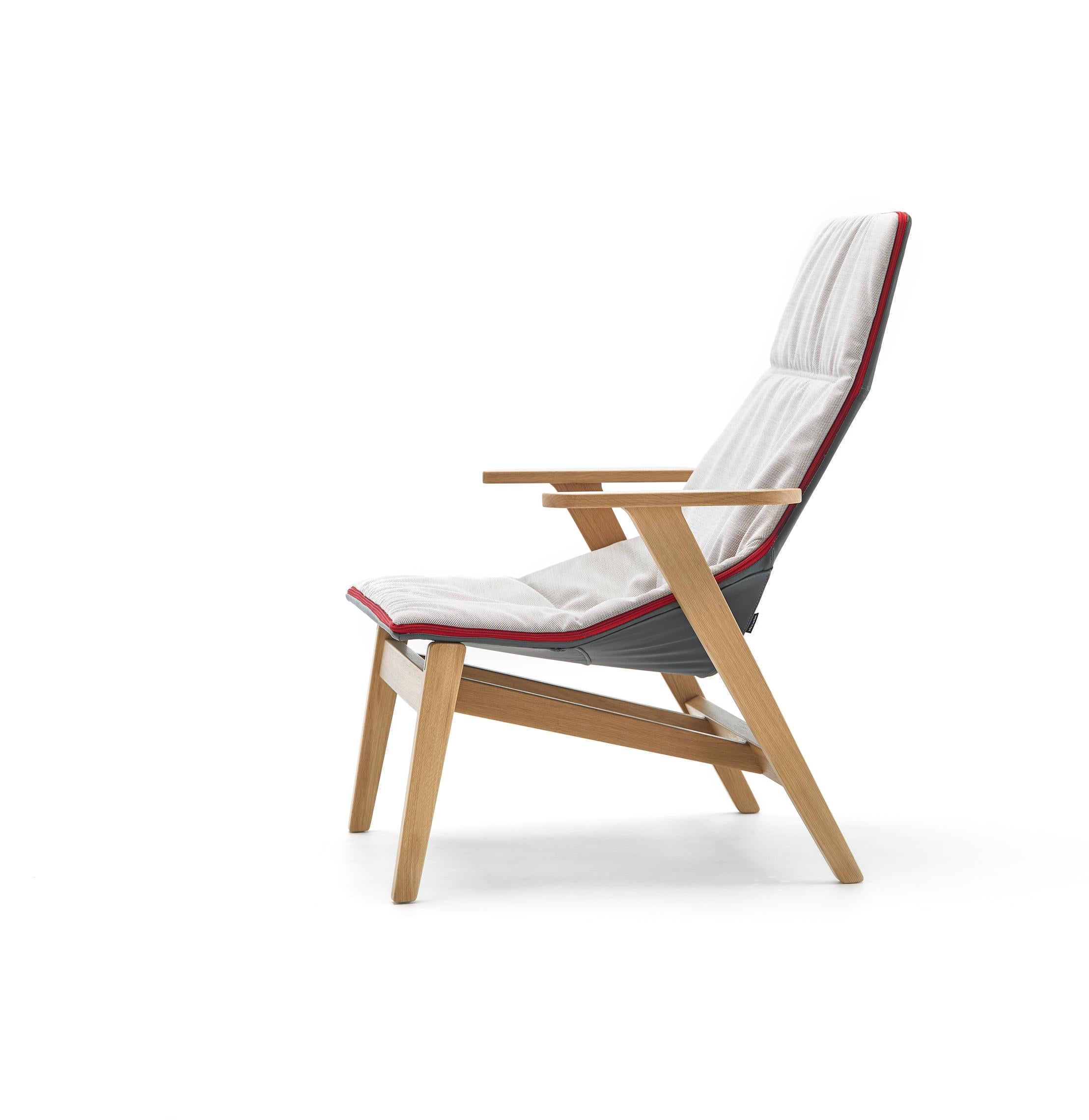 Contemporary Jean-Marie Massaud, Ace Lounge Chair with Arms, Viccarbe, 2009 For Sale