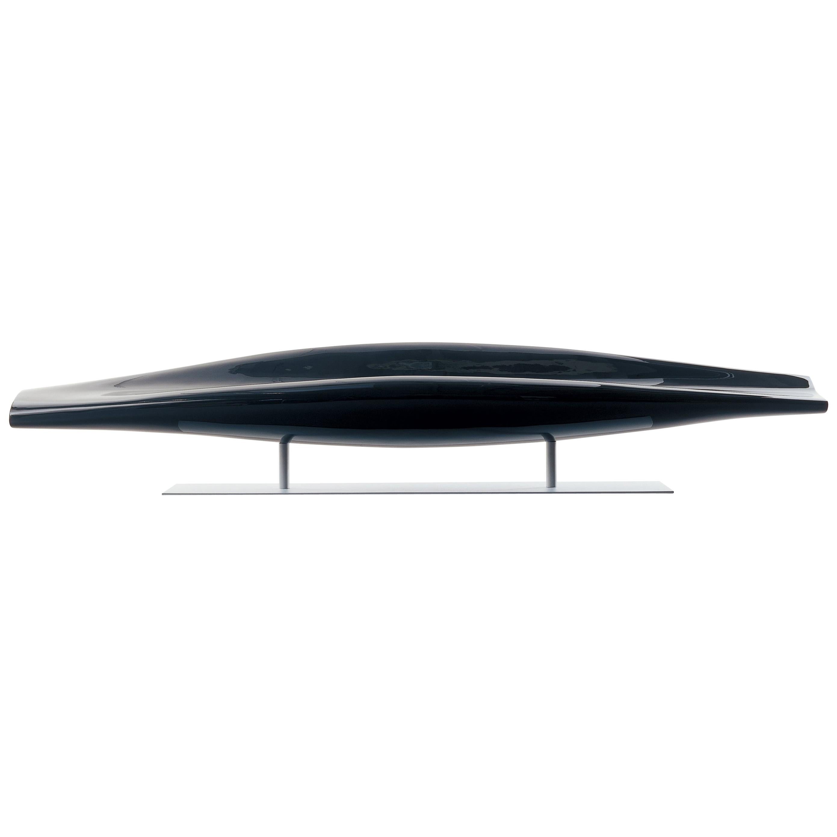 Jean-Marie Massaud für Cappellini: „Big Inout“-Sofa aus schwarz lackiertem Fiberglas