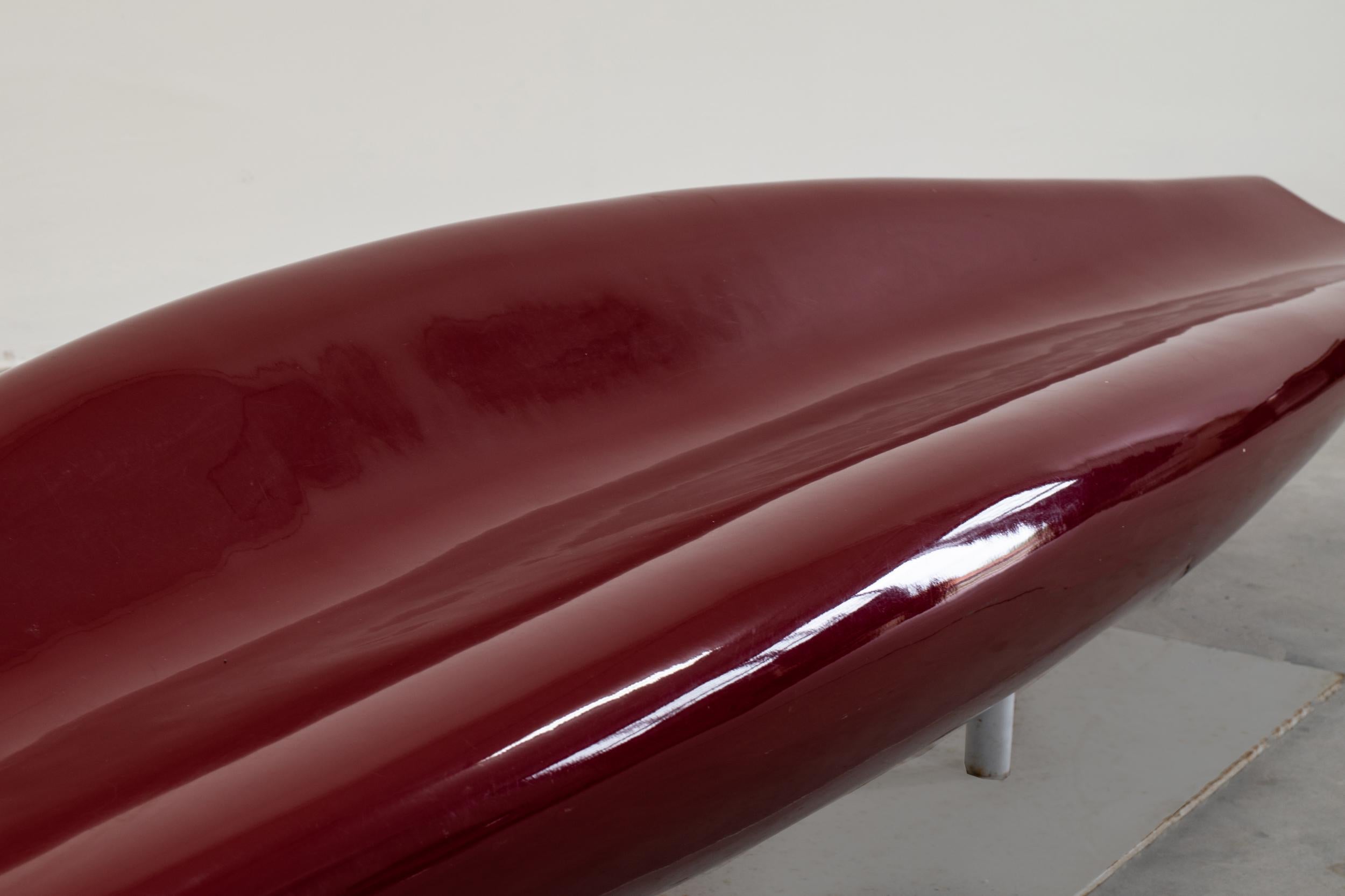 Jean-Marie Massaud Inout Bench in Red Polished Fiberglass Cappellini, 2001 In Excellent Condition In Montecatini Terme, IT
