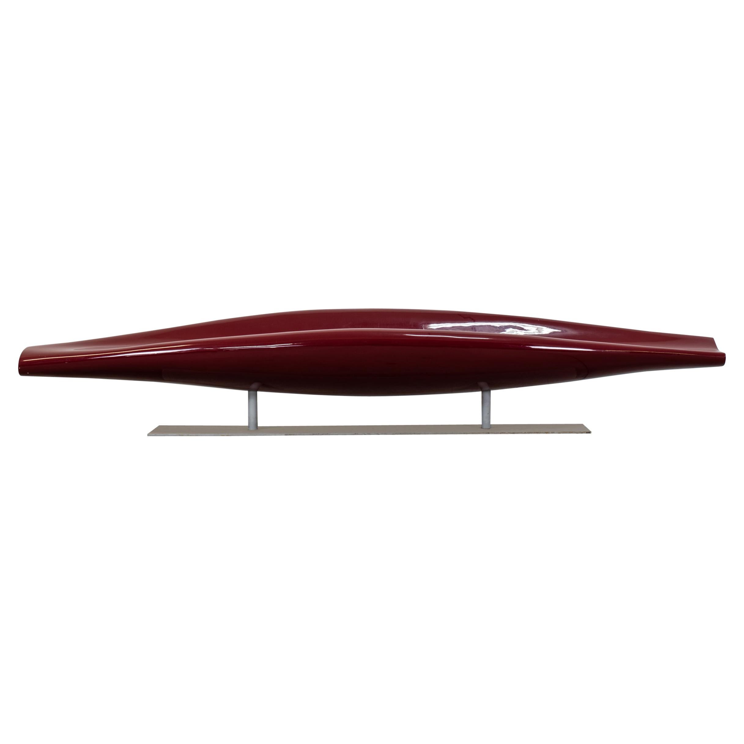 Jean-Marie Massaud Inout Bench in Red Polished Fiberglass Cappellini, 2001