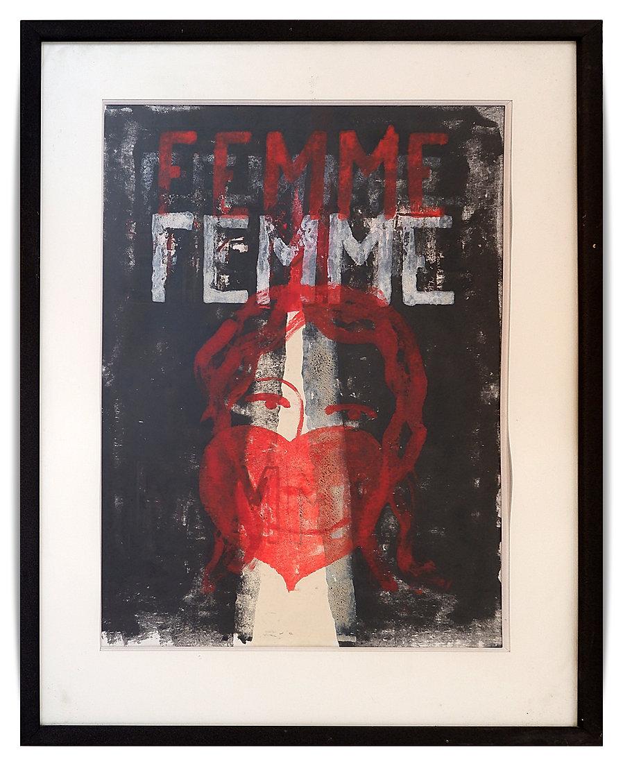 Jean-Marie Planques (1932-1992) „FEMME“ – Arbeiten auf Papier – Verkauf als Set im Angebot 1