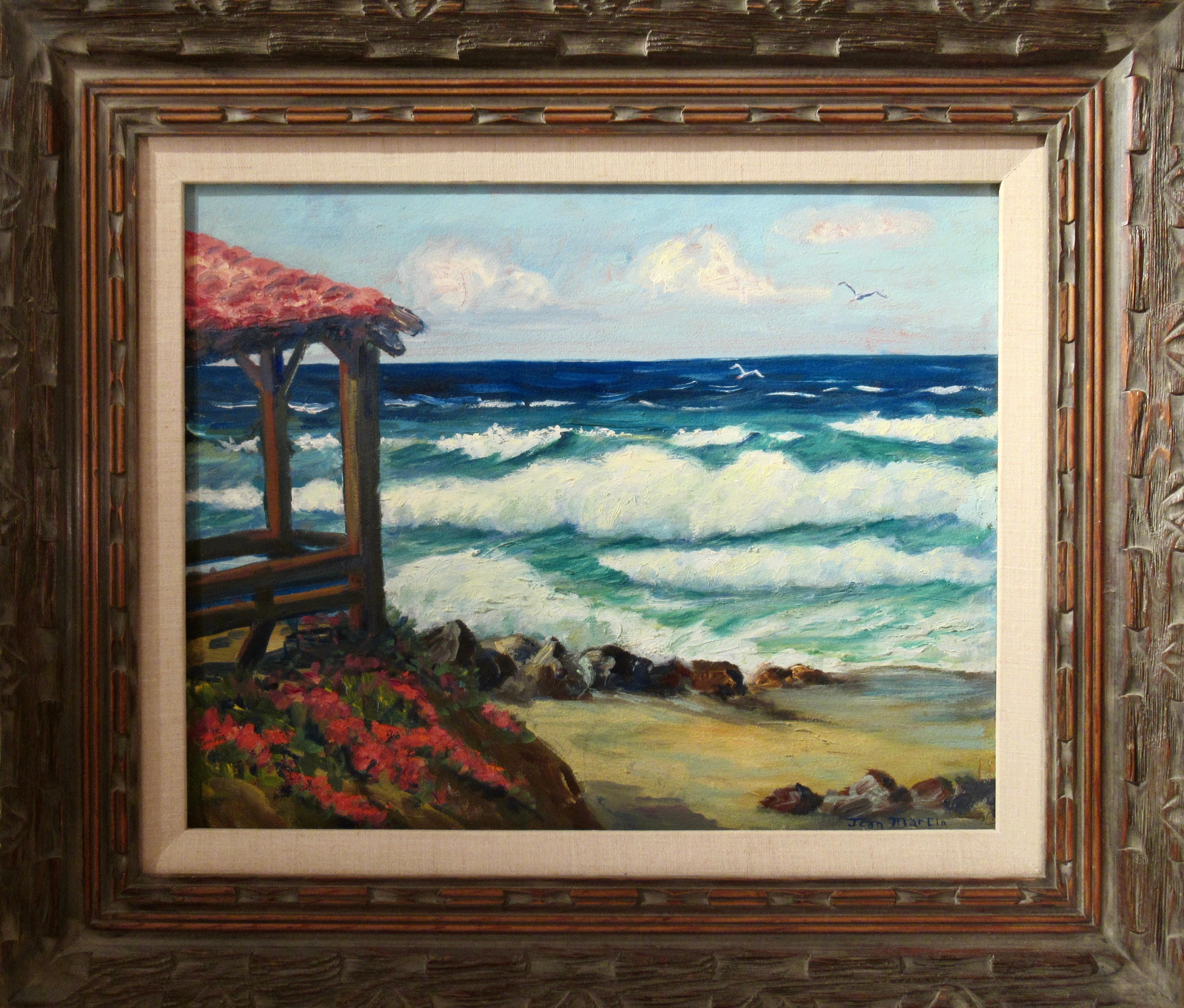 Jean Martin Landscape Painting - Coast Near San Diego
