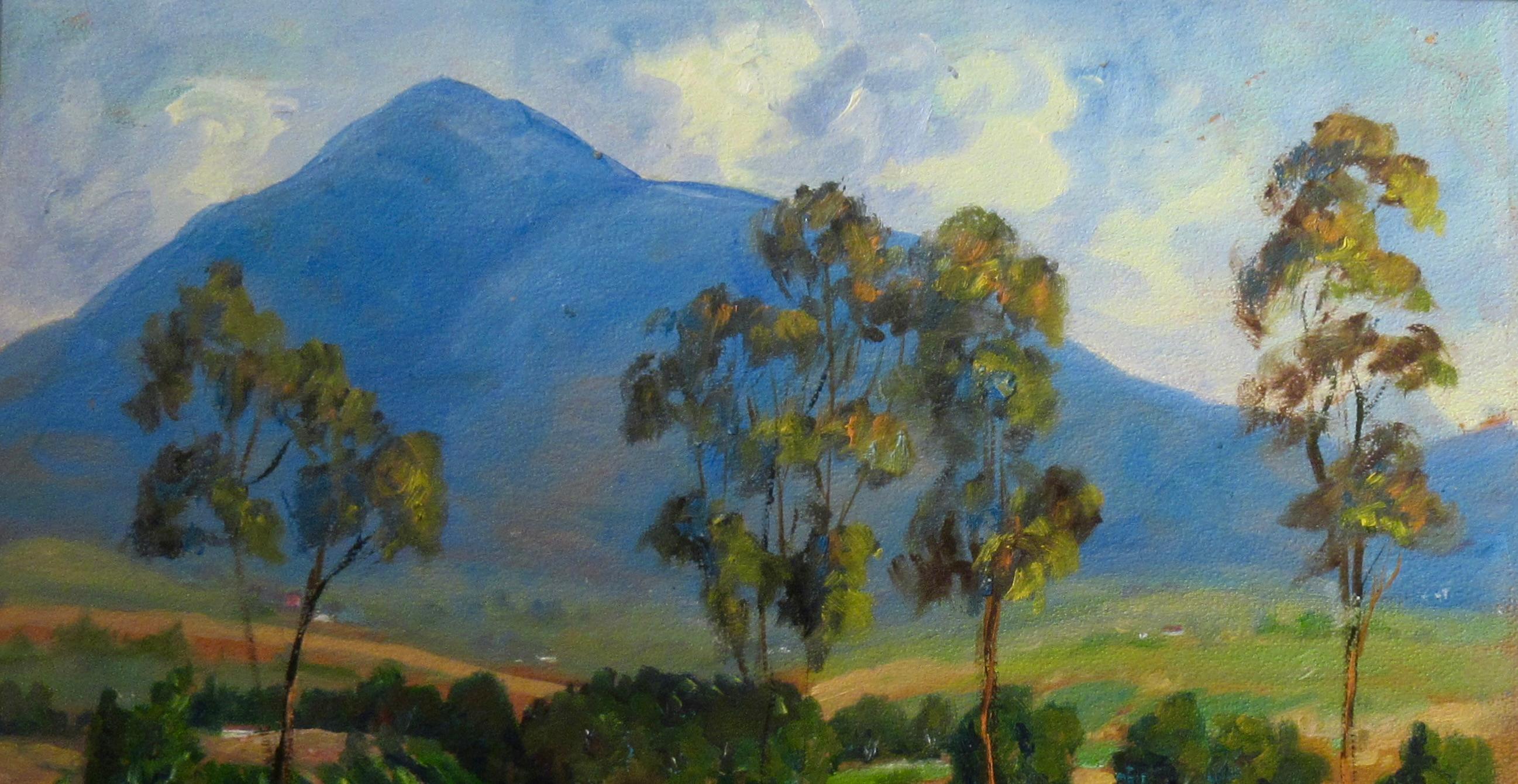 Mount Tamalpais, Marin County, California - American Impressionist Painting by Jean Martin