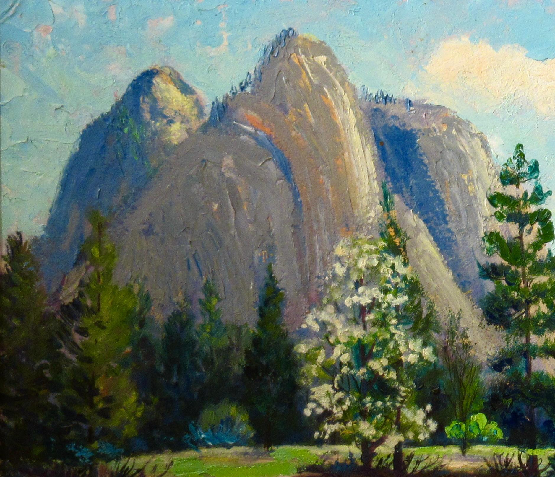Yosemite  - American Impressionist Painting by Jean Martin