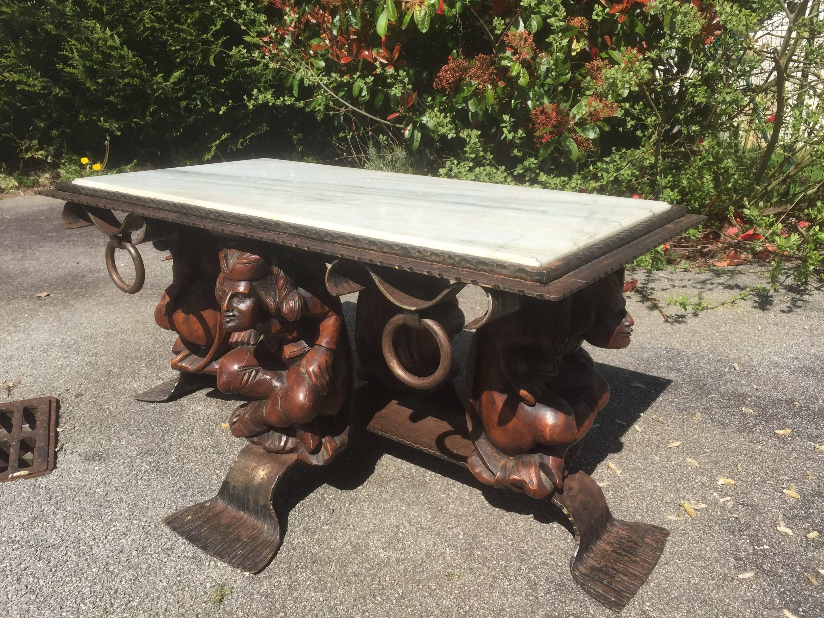 Jean-Maurice Rothschild Coffee Table, circa 1950 In Good Condition For Sale In Saint Ouen, FR