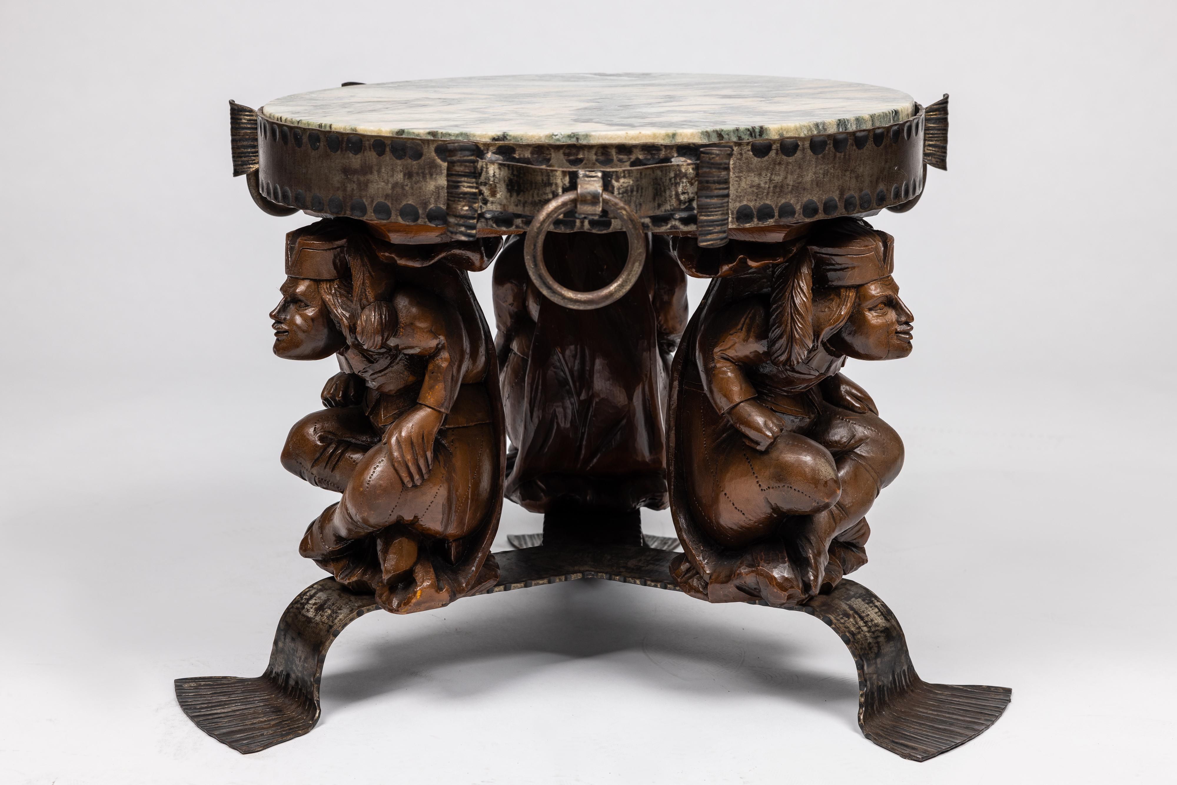 20th Century Design Table, Jean Maurice Rothschild, circa 1950, Mid-Century, France For Sale