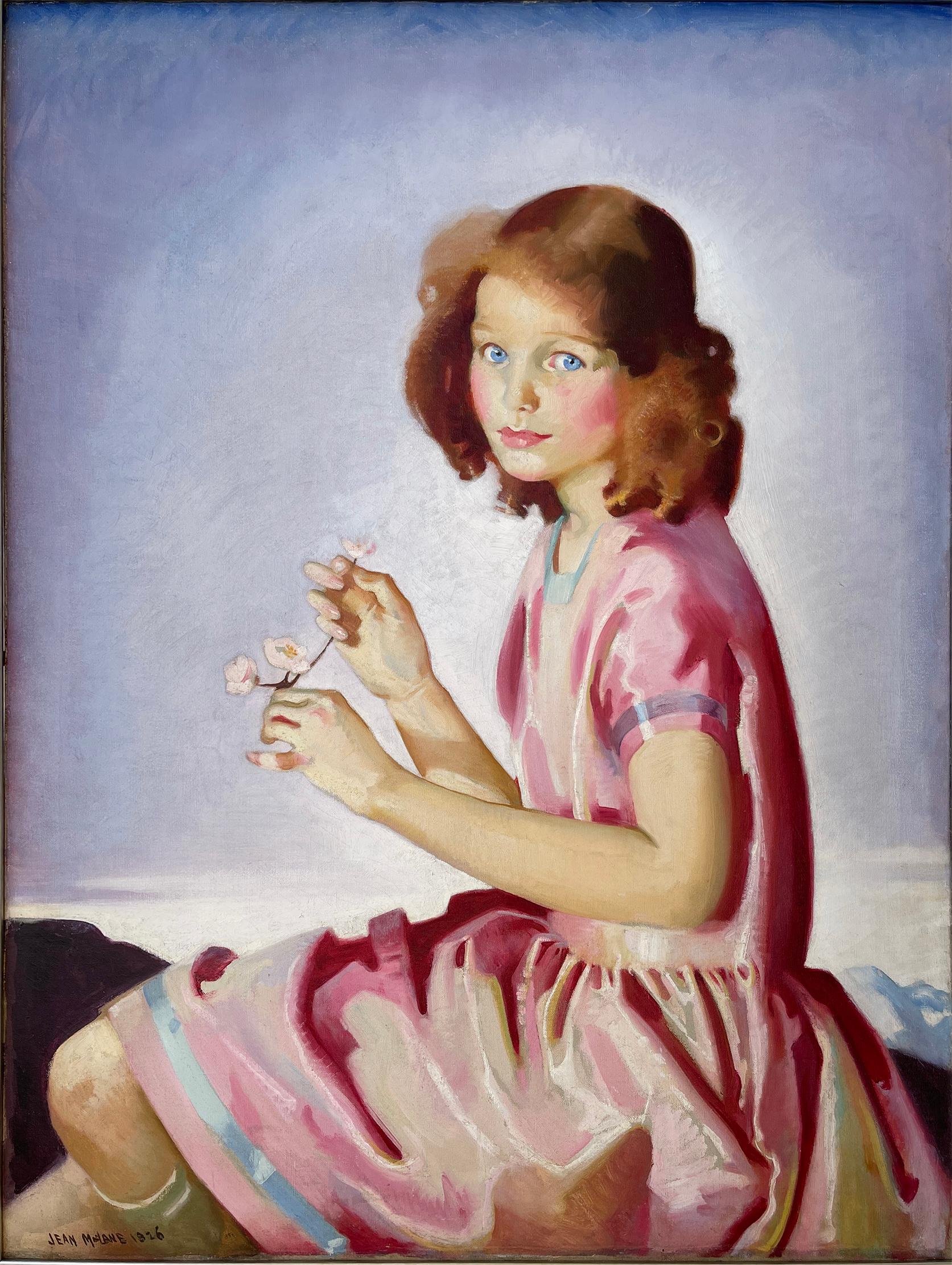 Portrait of Dorothy Thompson (The Wild Rose) - Female Artist - Painting by   Jean (McLane) MacLane