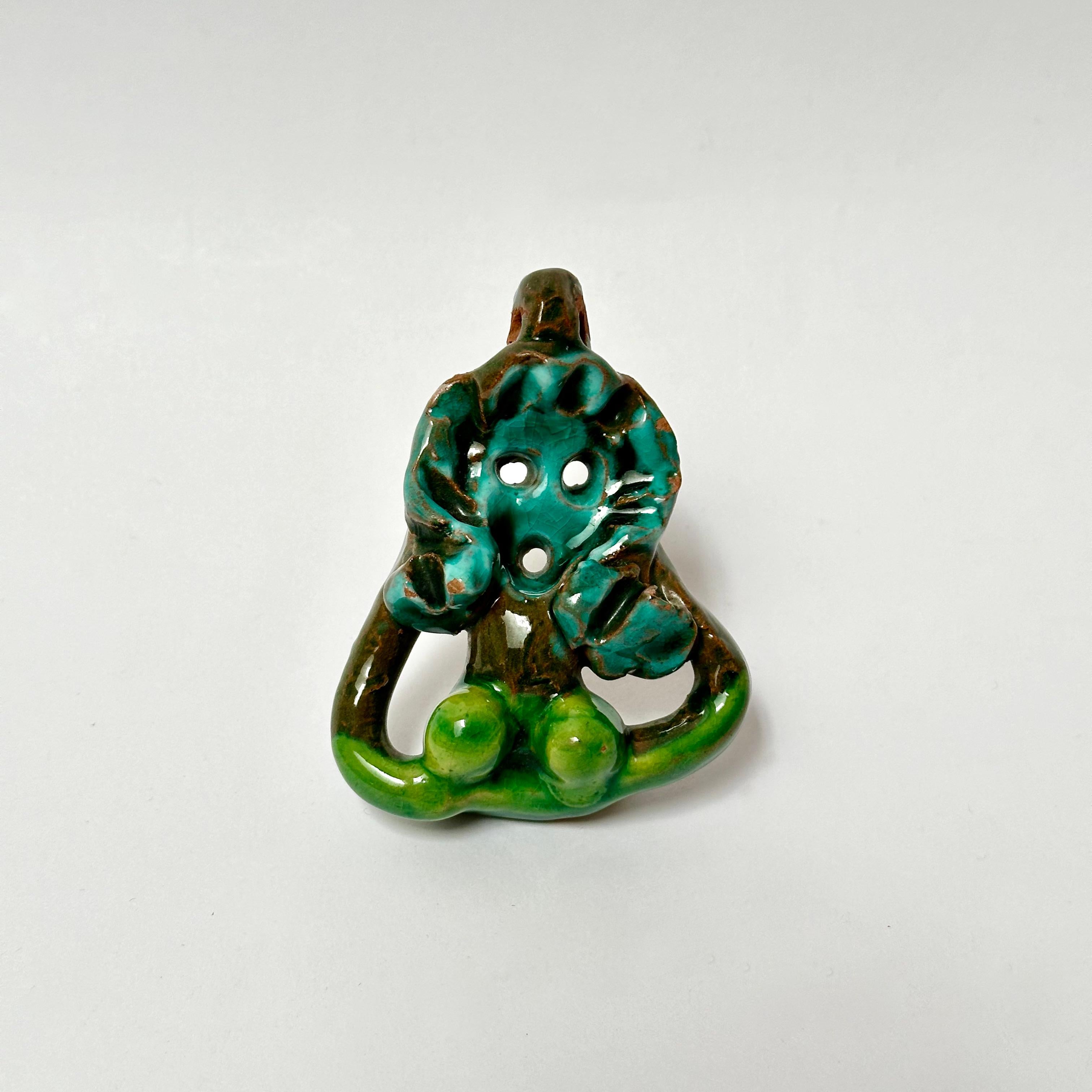 French Jean Mégard, Ceramic Medallion, Biot c. 1950 For Sale