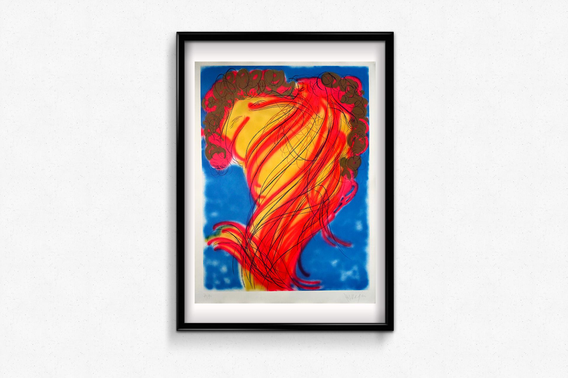 Original lithograph by Jean Messagier - Nouvelle École de Paris For Sale 3