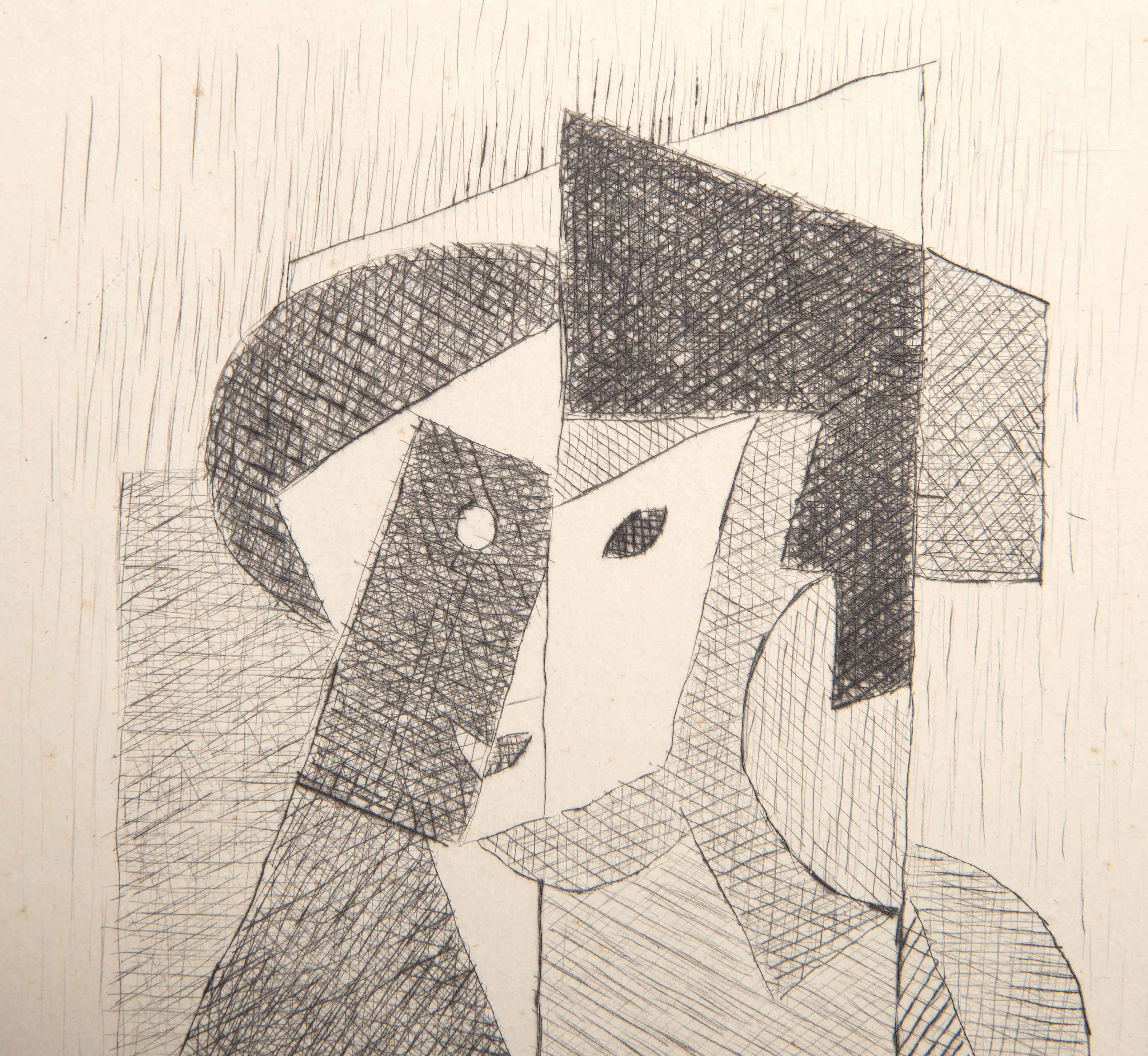 Femme, puntasecca cubista di Jean Metzinger 1